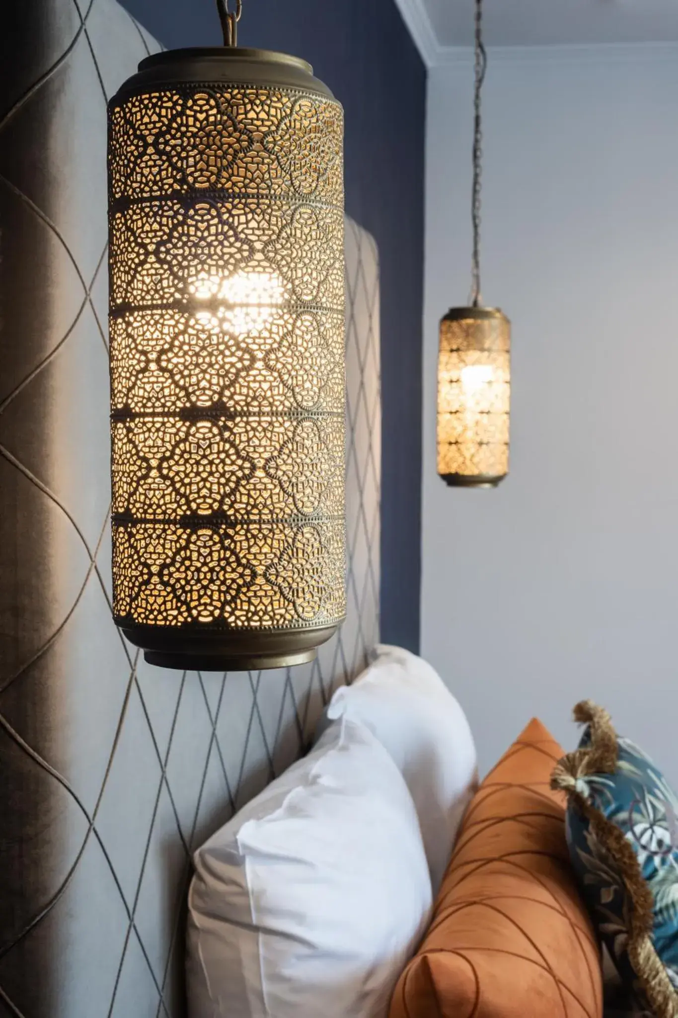 Decorative detail, Bed in Eldan Hotel Decorative detail, Bed in Eldan Hotel