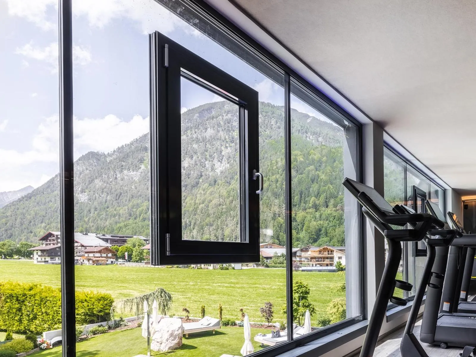 Garden view in Hotel Auszeit