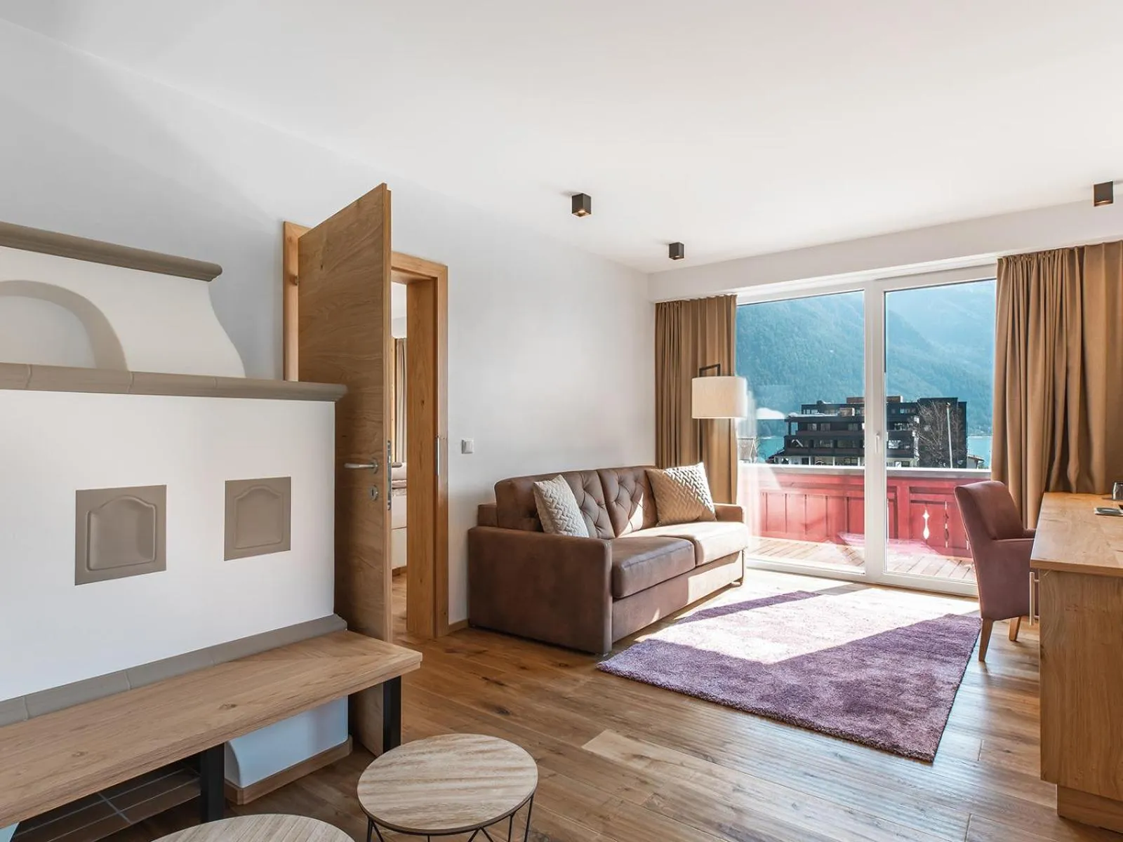 Living room, Bed in Hotel Auszeit