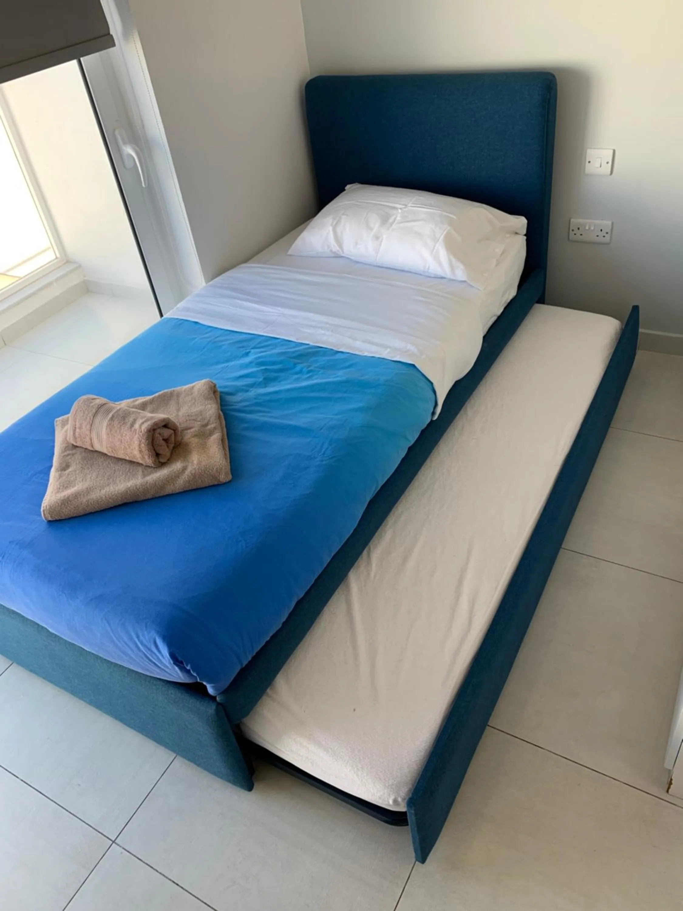 Bed in Sea View Penthouse Mellieha Bay