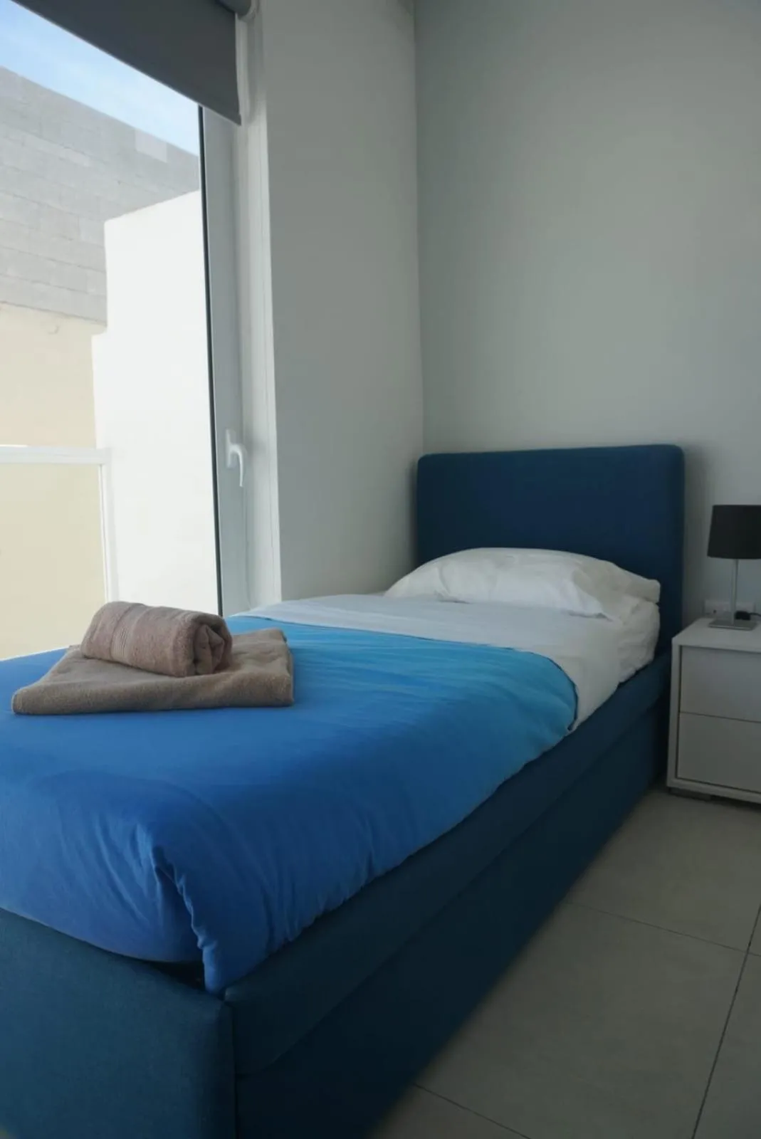Bed in Sea View Penthouse Mellieha Bay