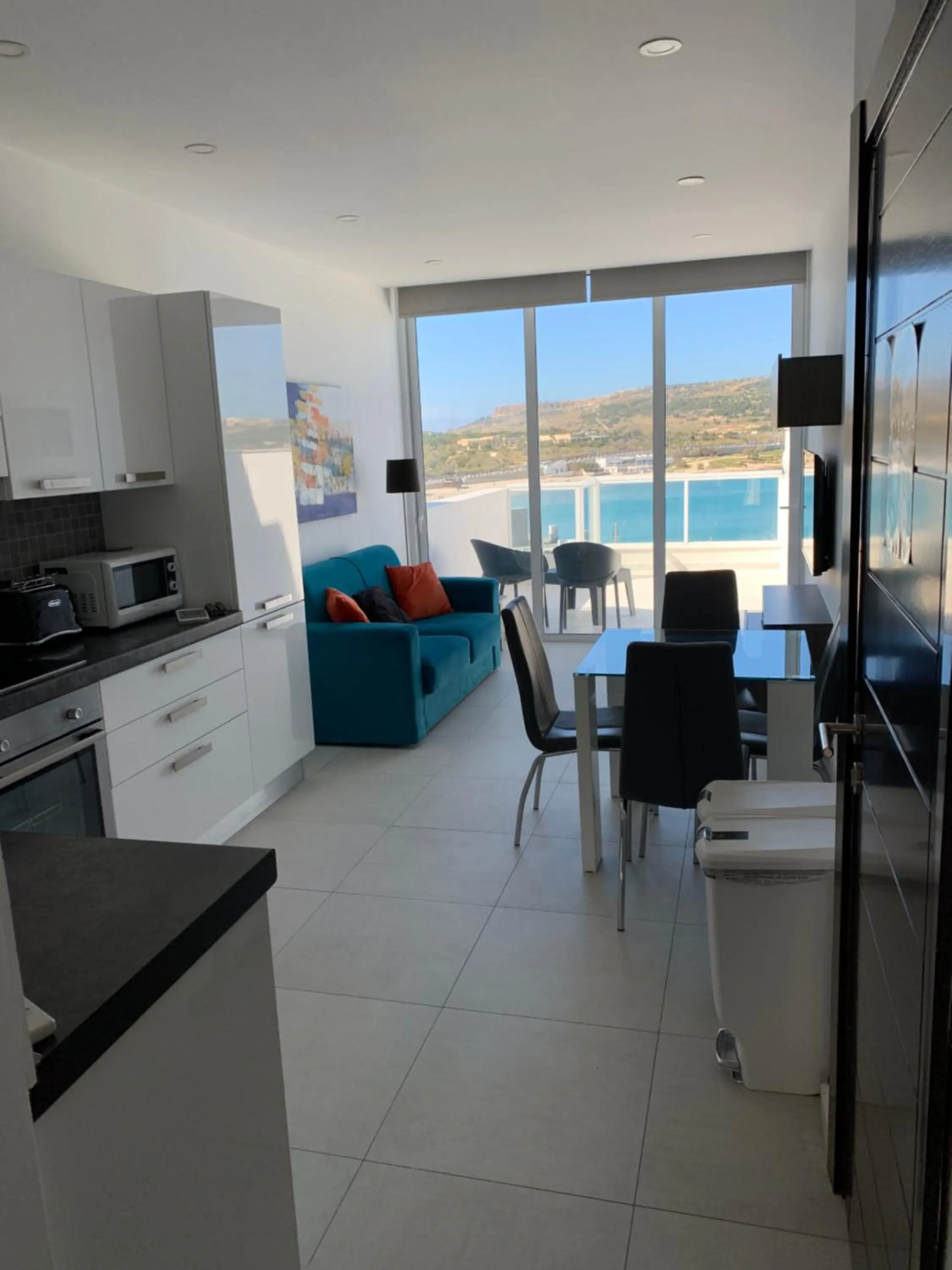 Living room in Sea View Penthouse Mellieha Bay
