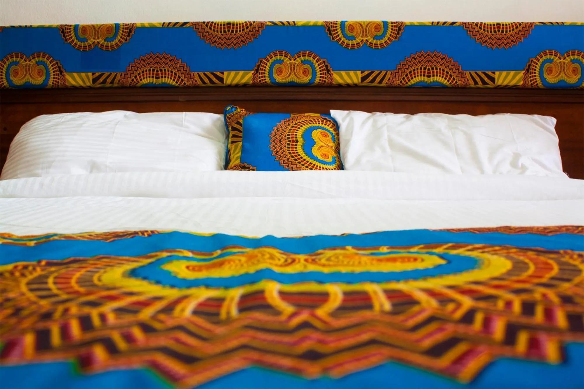 Decorative detail, Bed in Golf Course Apartments