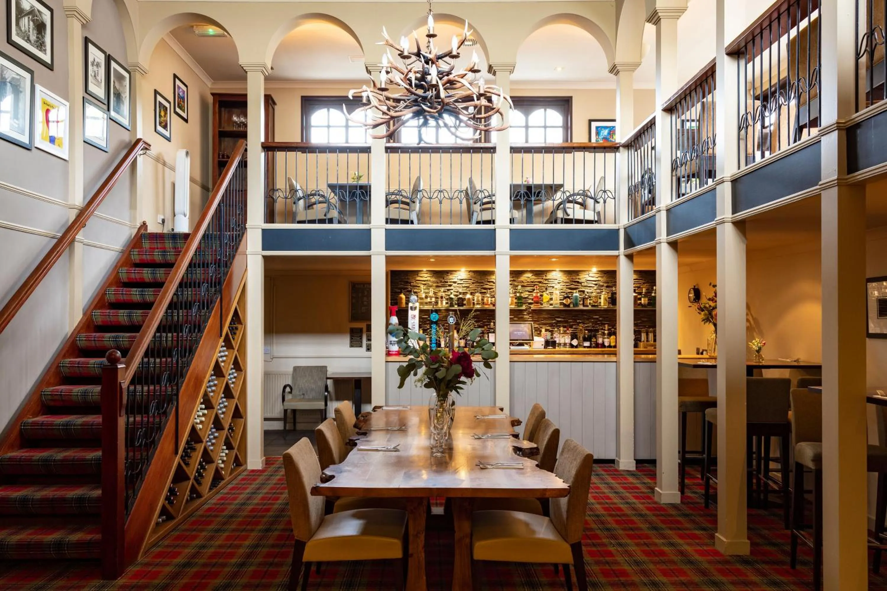 Seating area in The Inverkip Restaurant, Bar & Hotel