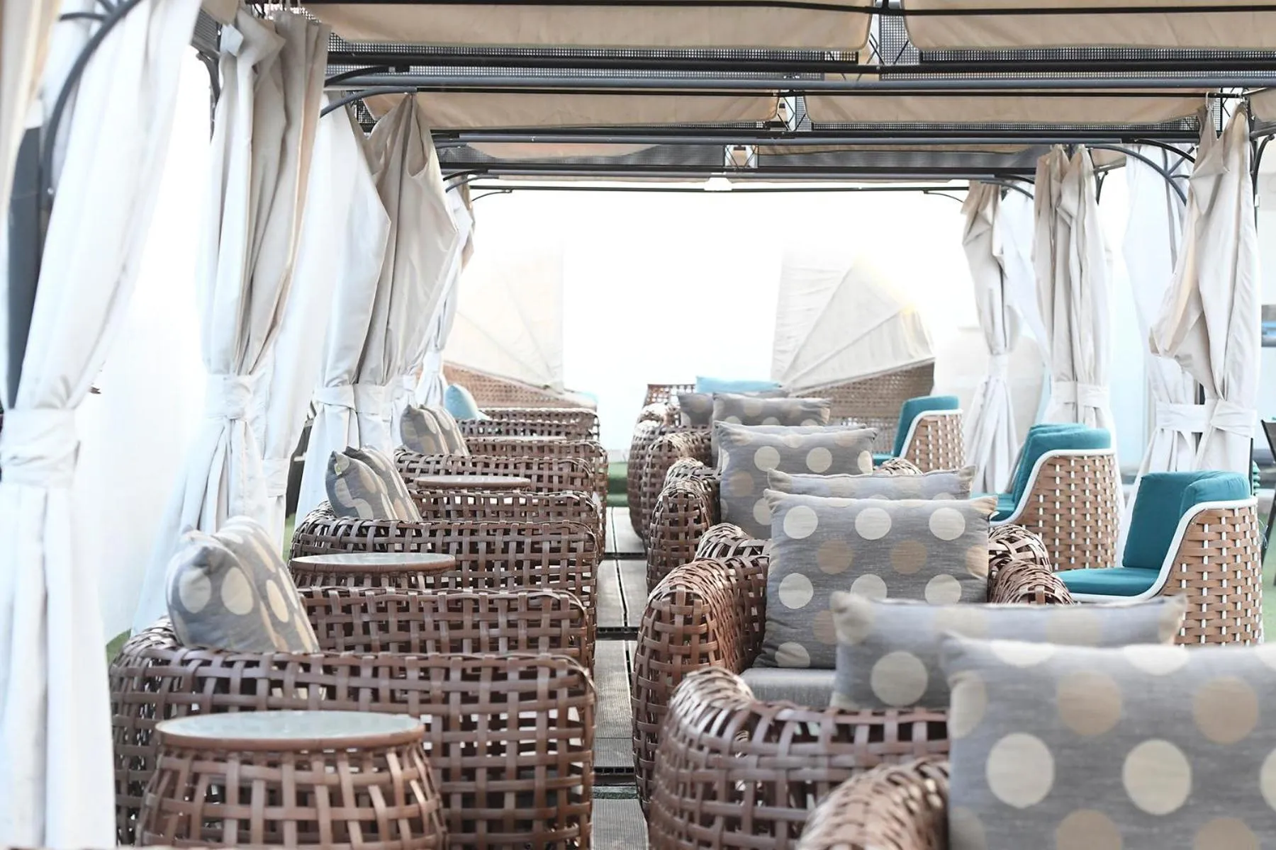 Seating area in Pal Heights Mantra