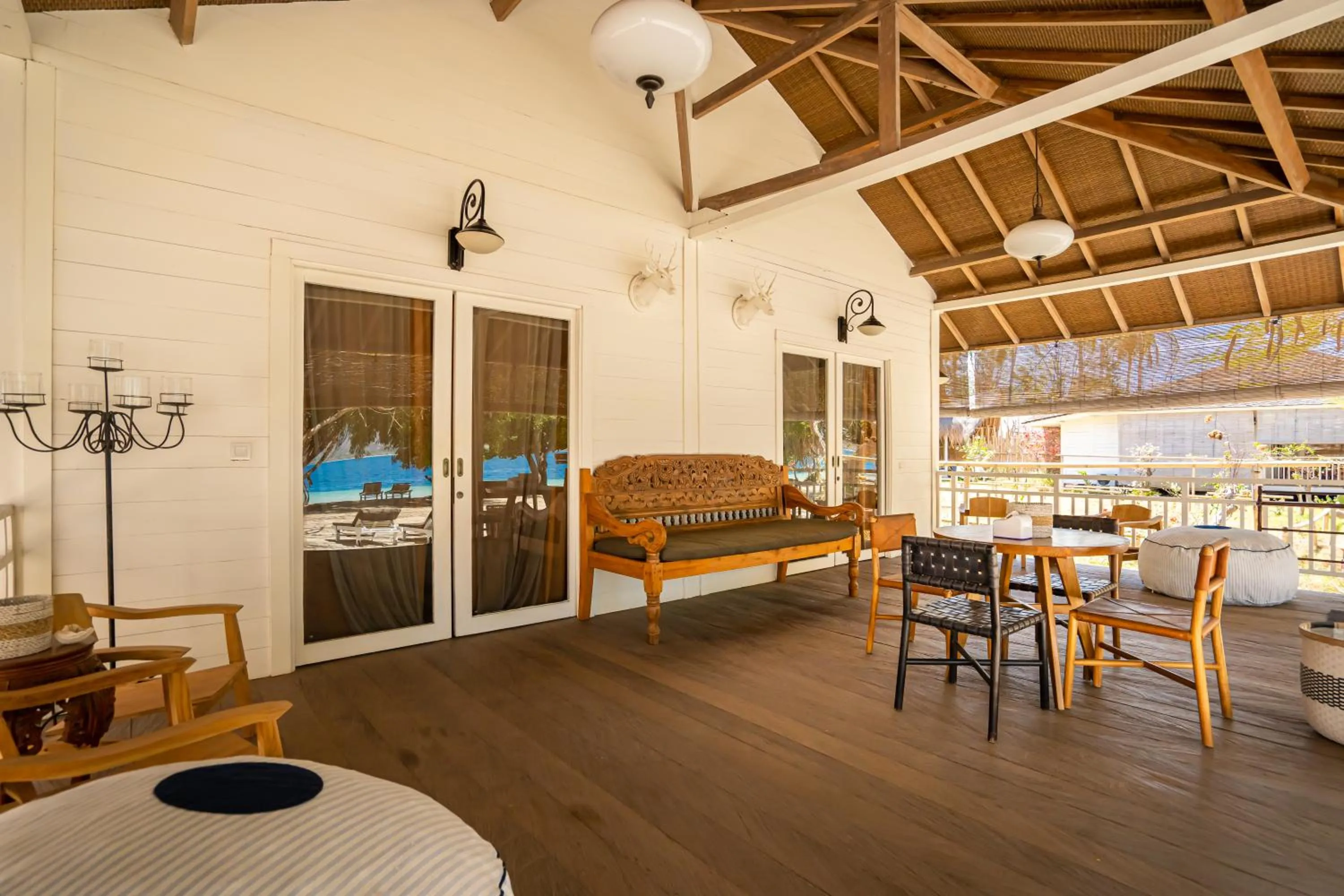 Seating area in Vayam Boutique Resort Gili Asahan