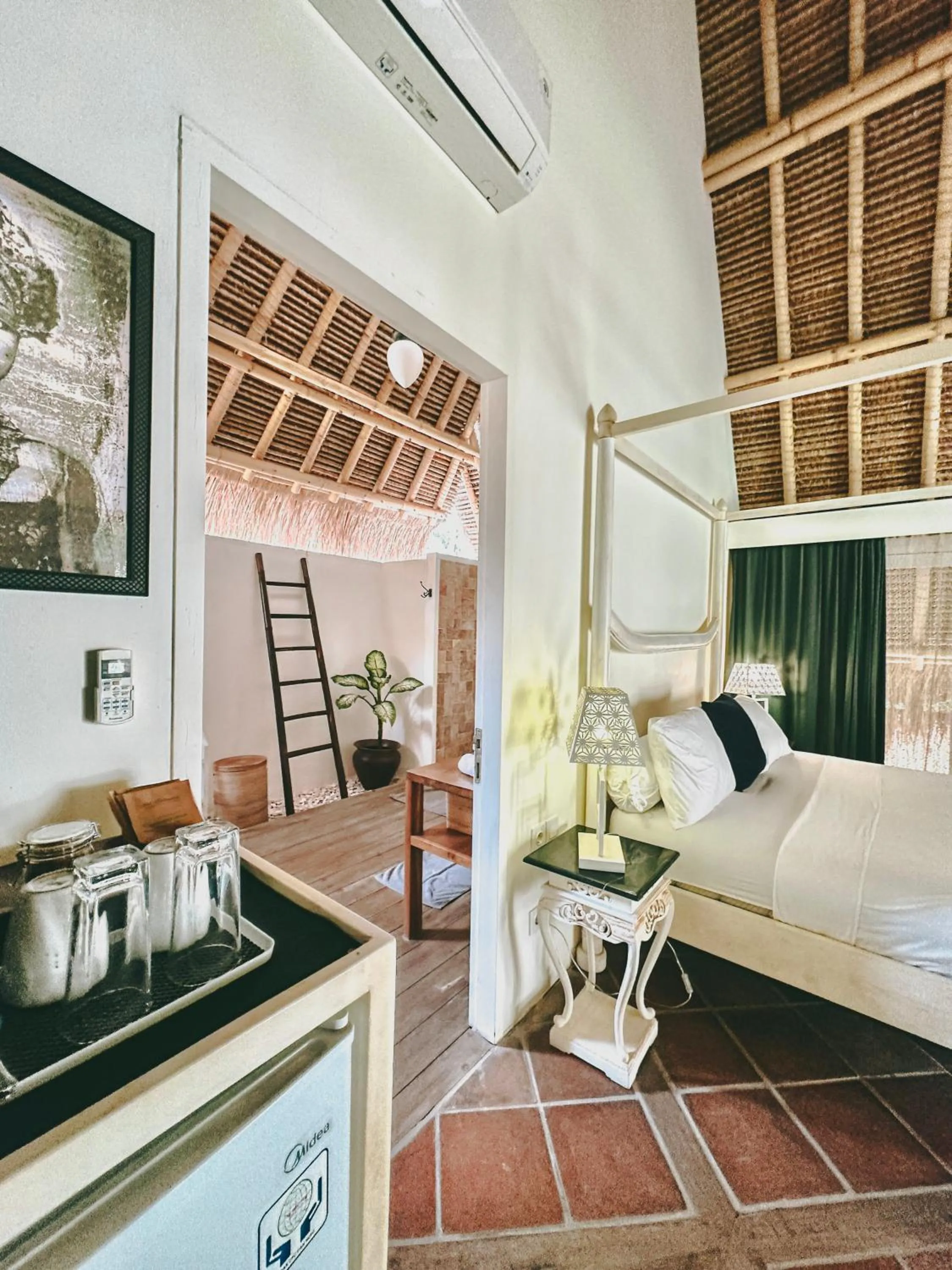 View (from property/room), Bed in Vayam Boutique Resort Gili Asahan