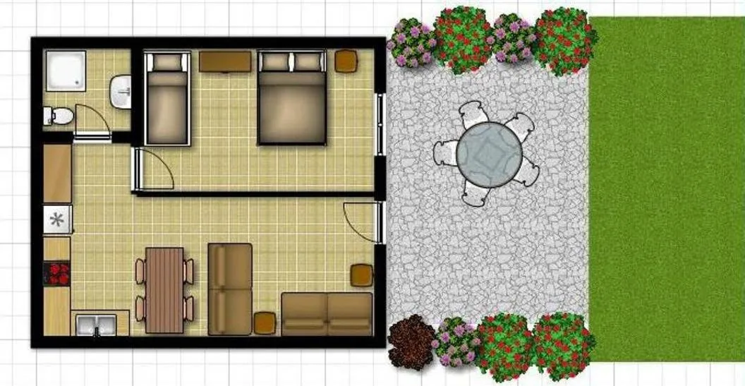 Floor plan in Villa Oasis