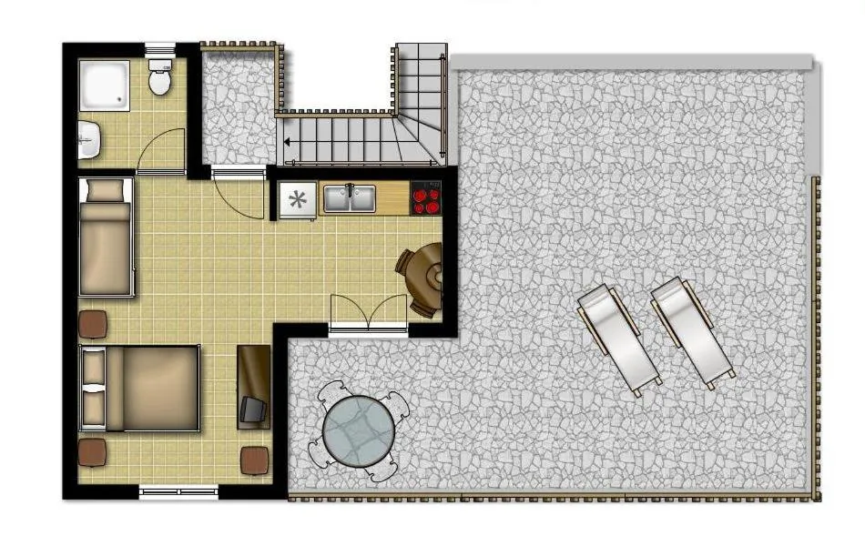 Floor plan in Villa Oasis