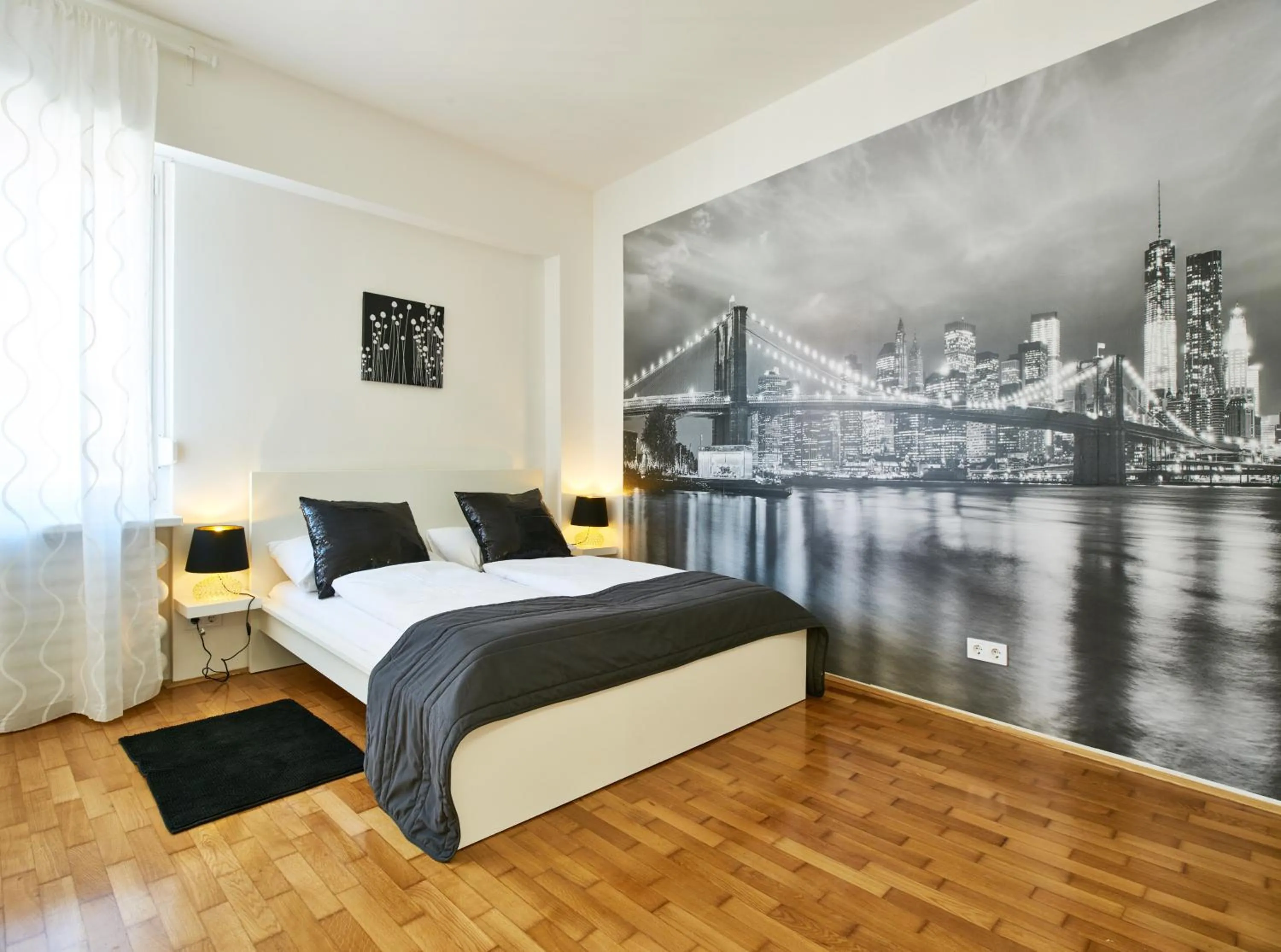 Bedroom, Bed in Stars of Zagreb Apartments