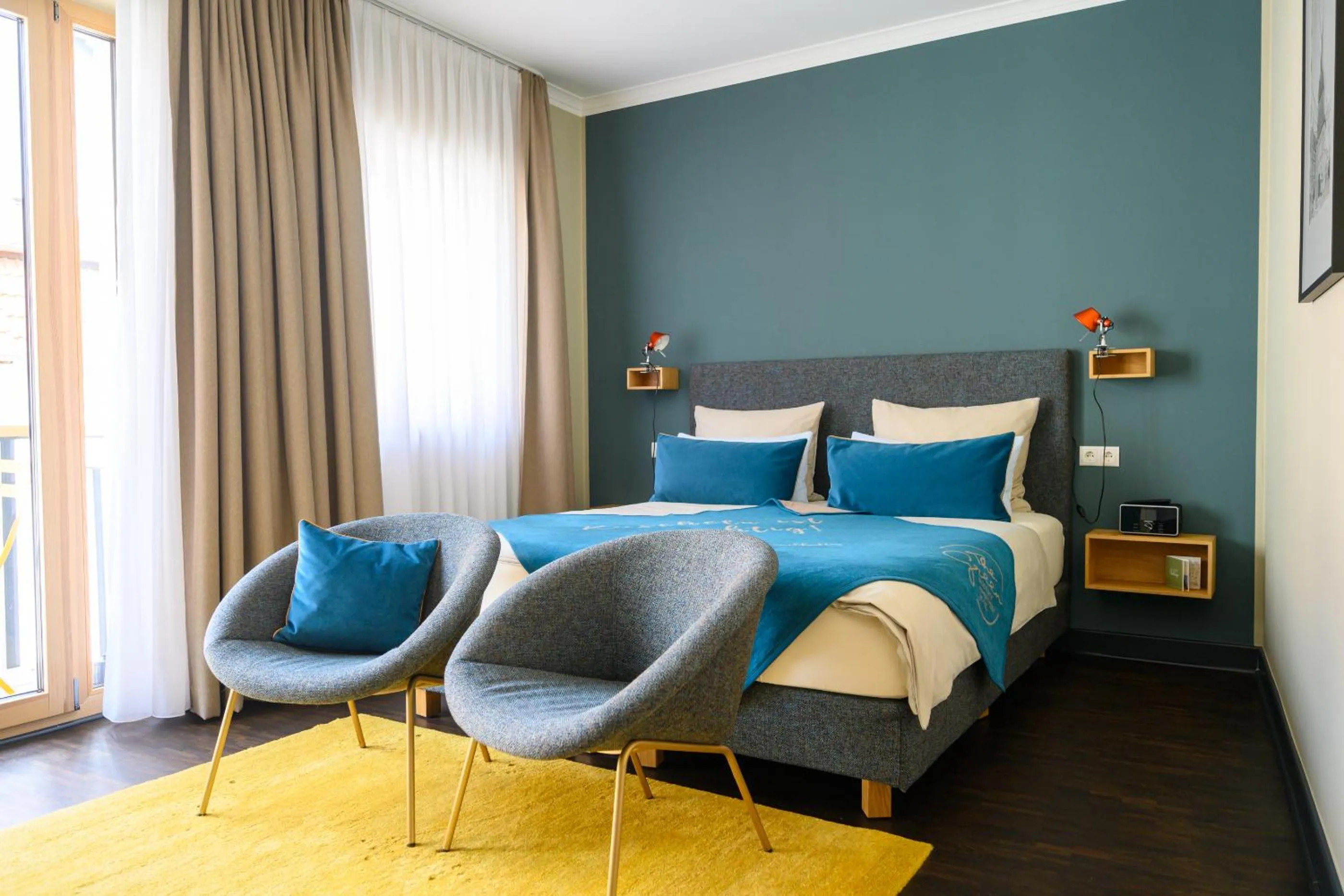 Bed in The Green Rostock Apartment Hotel