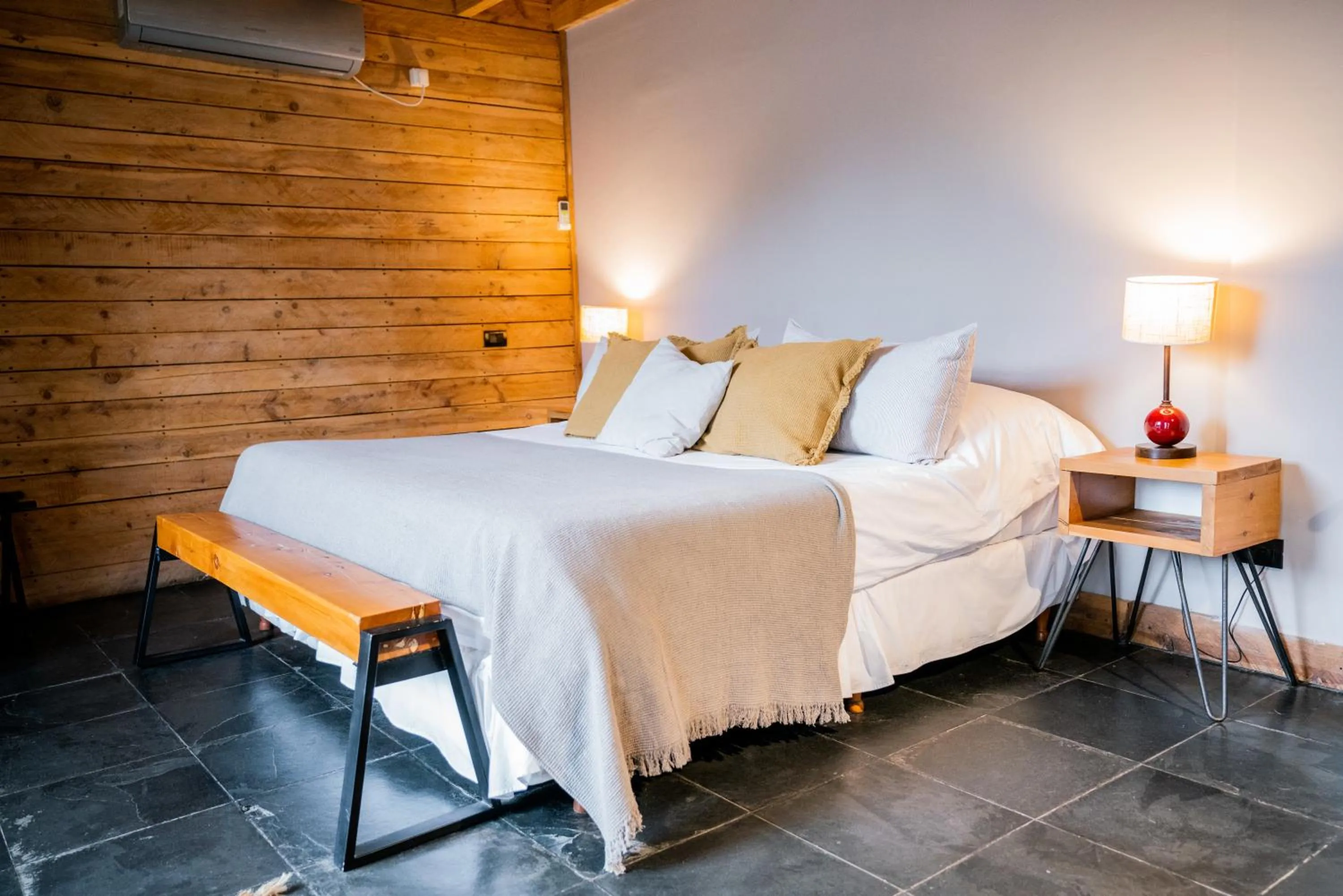 Bed in Hostería Verde Morada