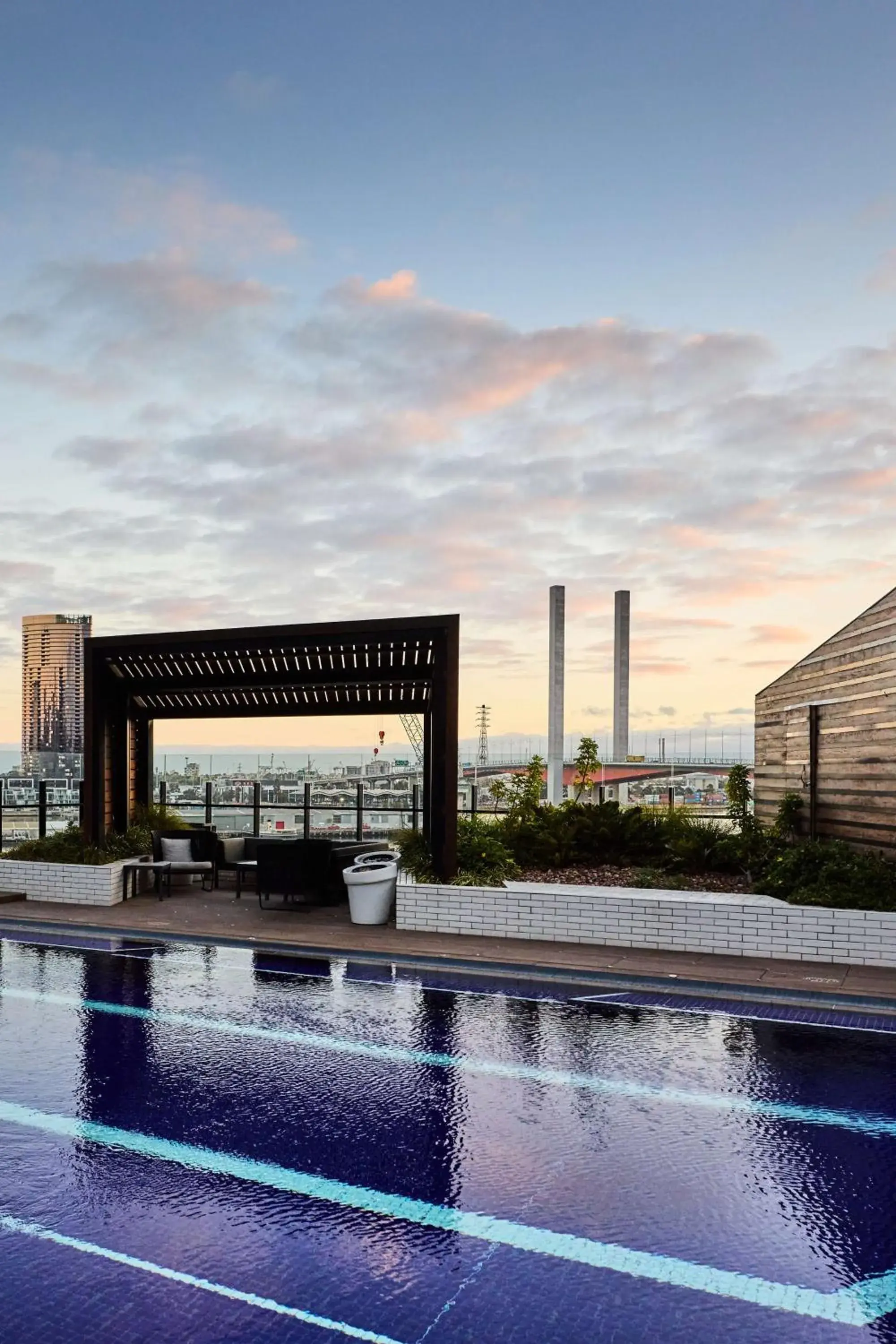 Pool view in Four Points by Sheraton Melbourne Docklands Pool view in Four Points by Sheraton Melbourne Docklands
