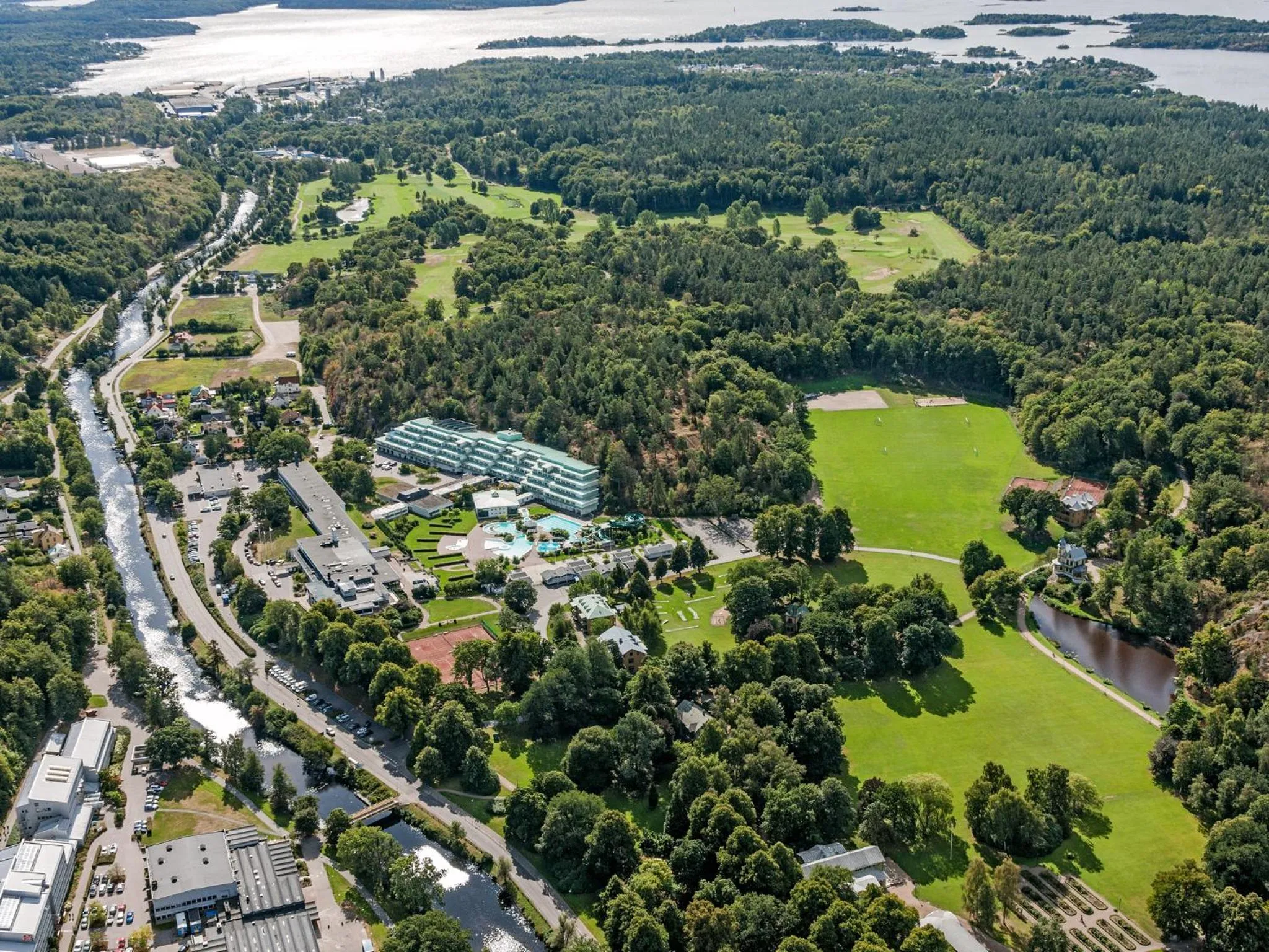 Bird's eye view in Ronneby Brunn