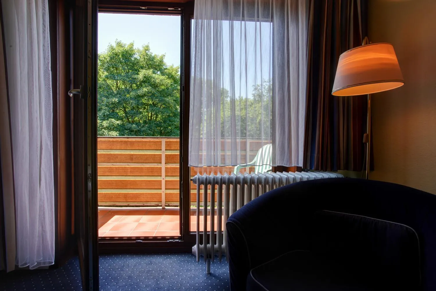 Balcony/Terrace in Hotel Elbinsel free parking