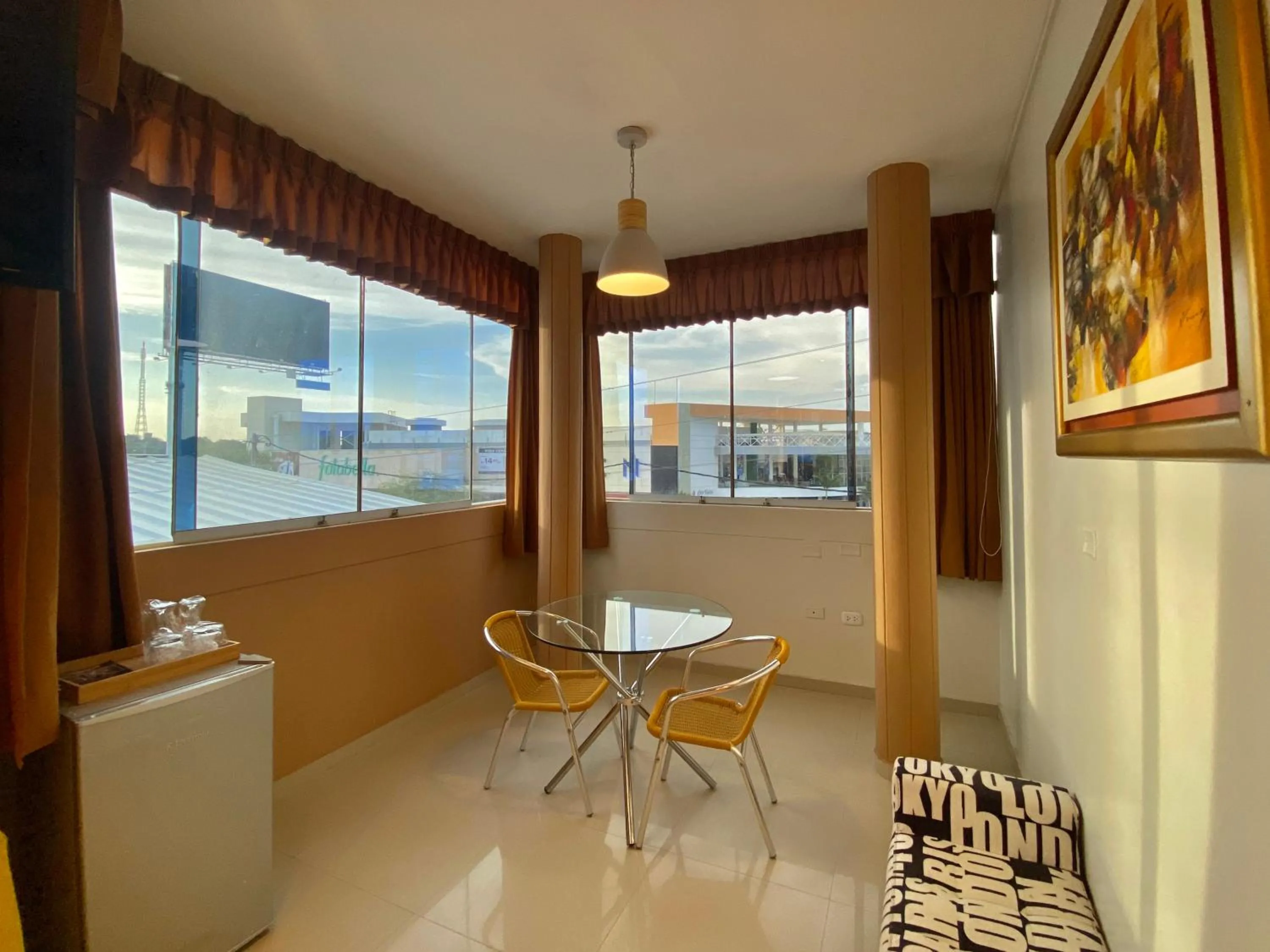 Seating area in Suite Apart Miraflores