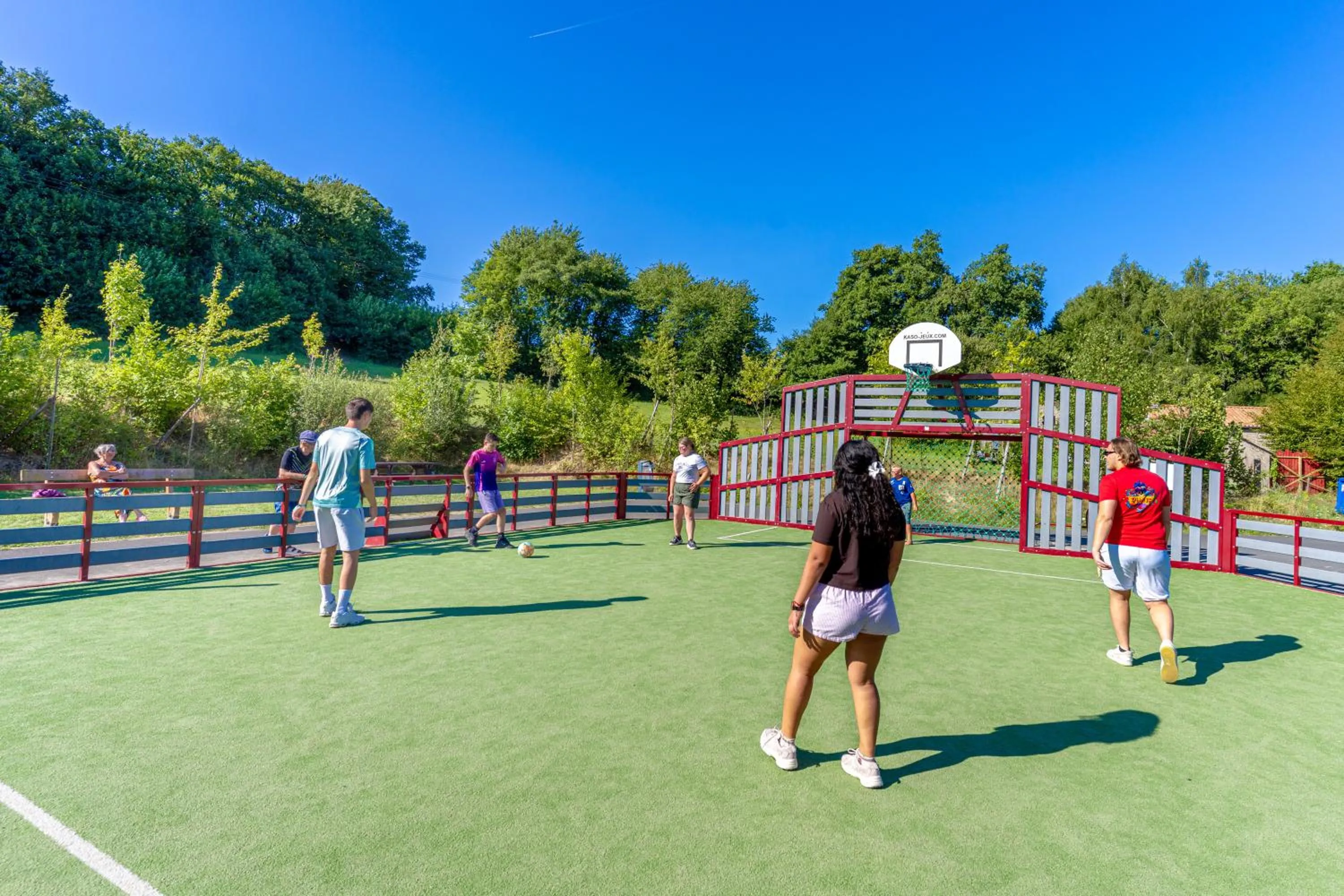 Children play ground in Camping Capfun La Bretèche