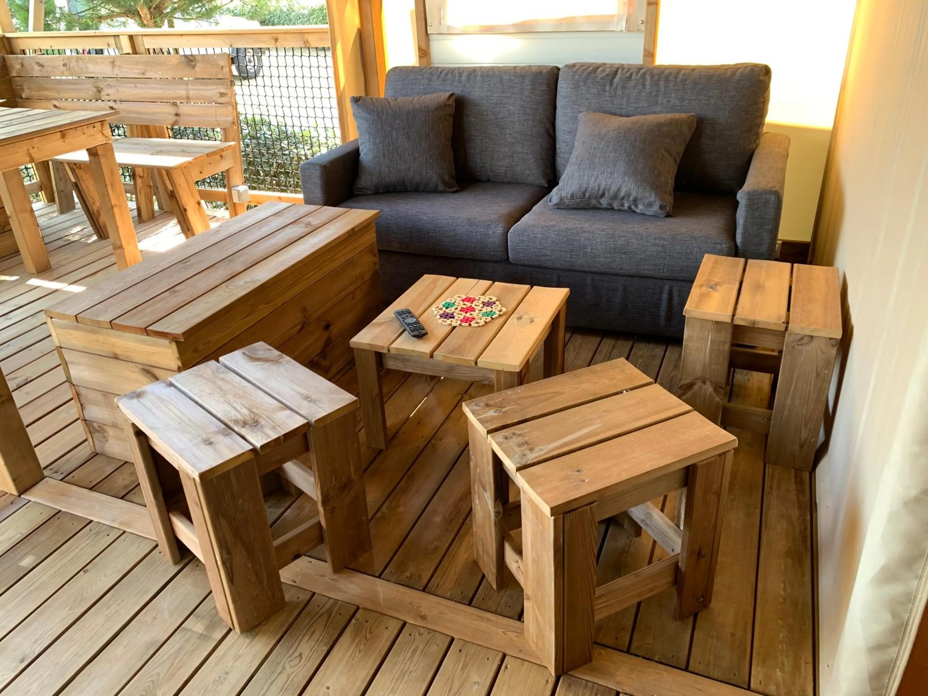 Living room in Camping Capfun La Bretèche