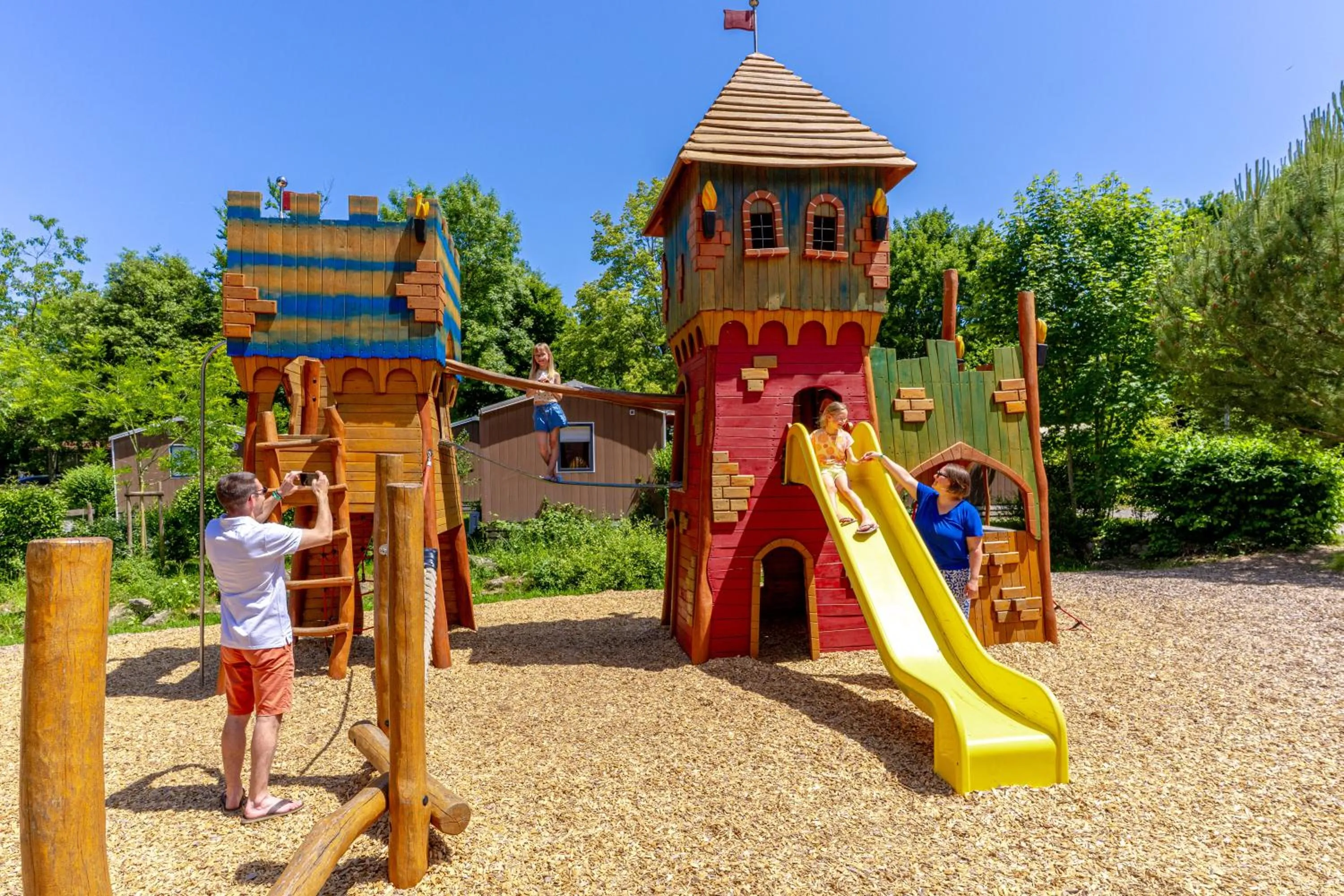 Children play ground in Camping Capfun La Bretèche