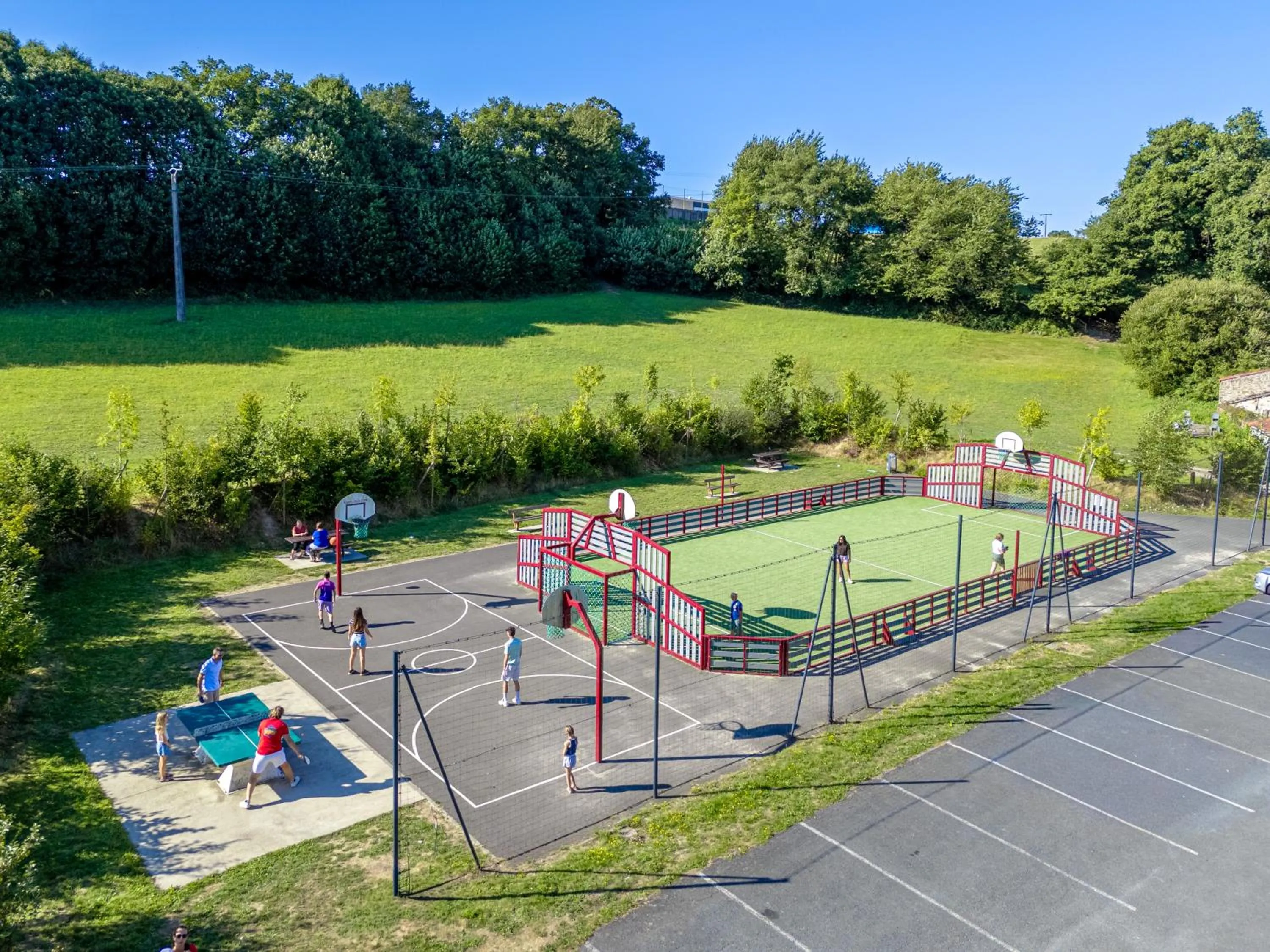 Children play ground in Camping Capfun La Bretèche