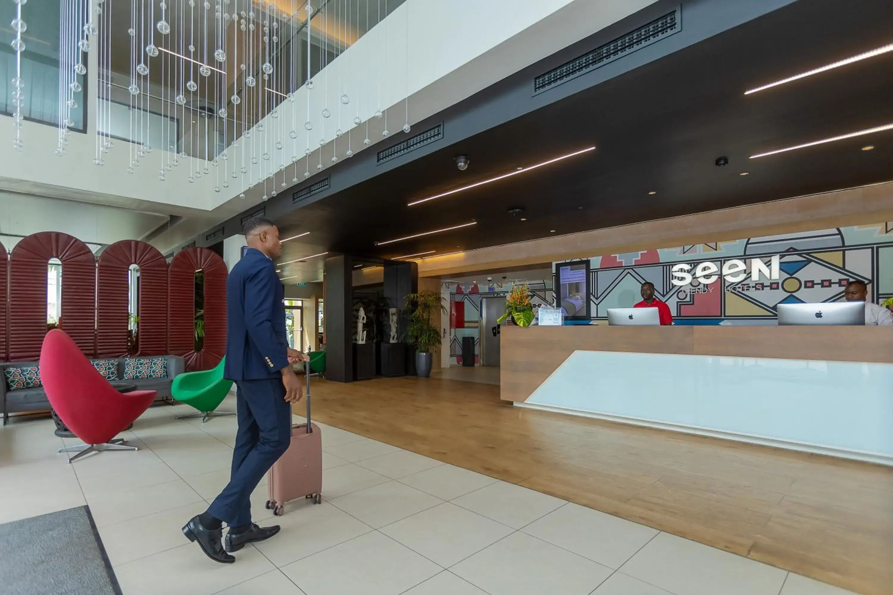 Lobby or reception in Seen Hotel Abidjan Plateau Lobby or reception in Seen Hotel Abidjan Plateau