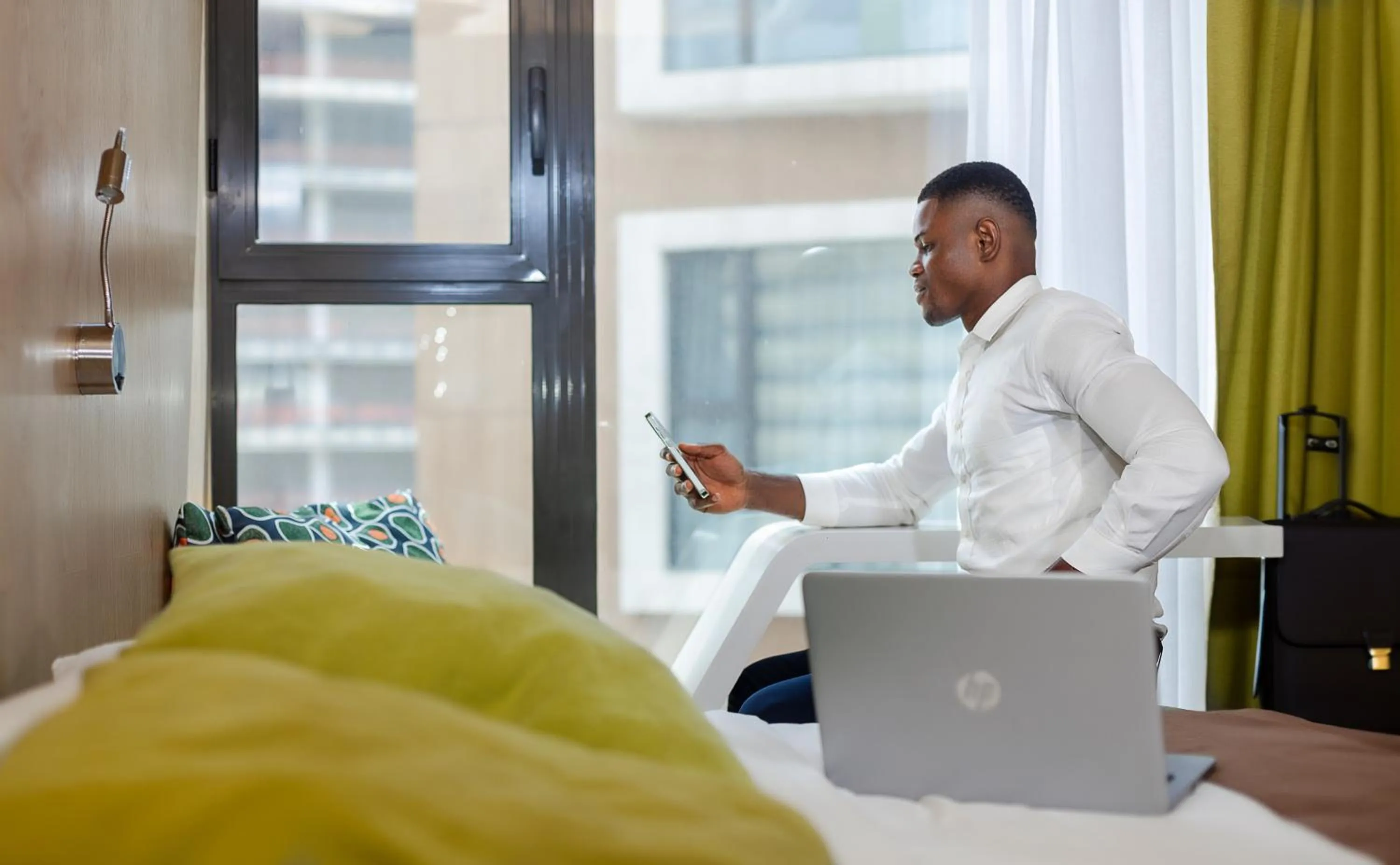 Bed in Seen Hotel Abidjan Plateau