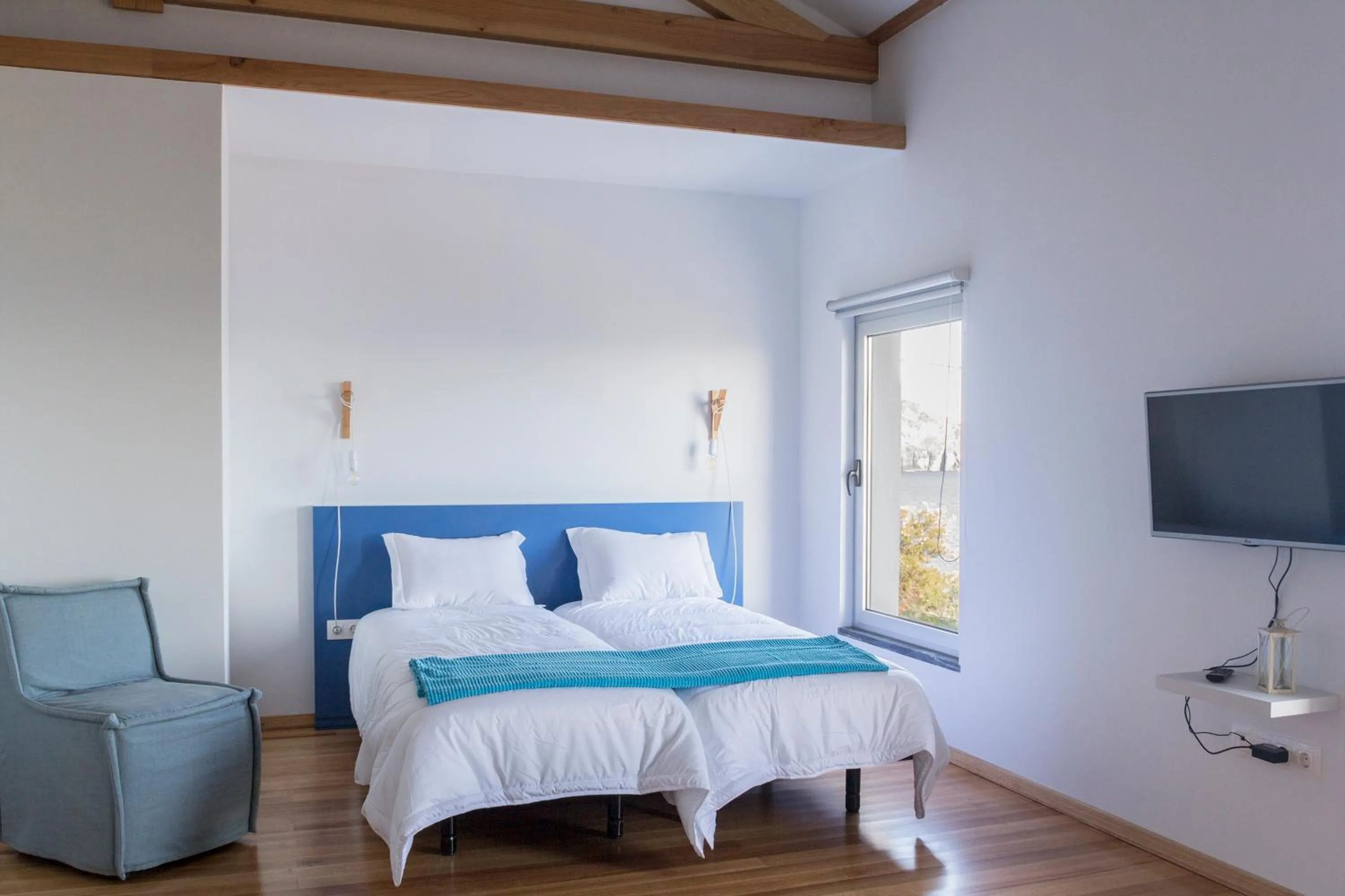 Bedroom, Bed in Lofts Azul Pastel