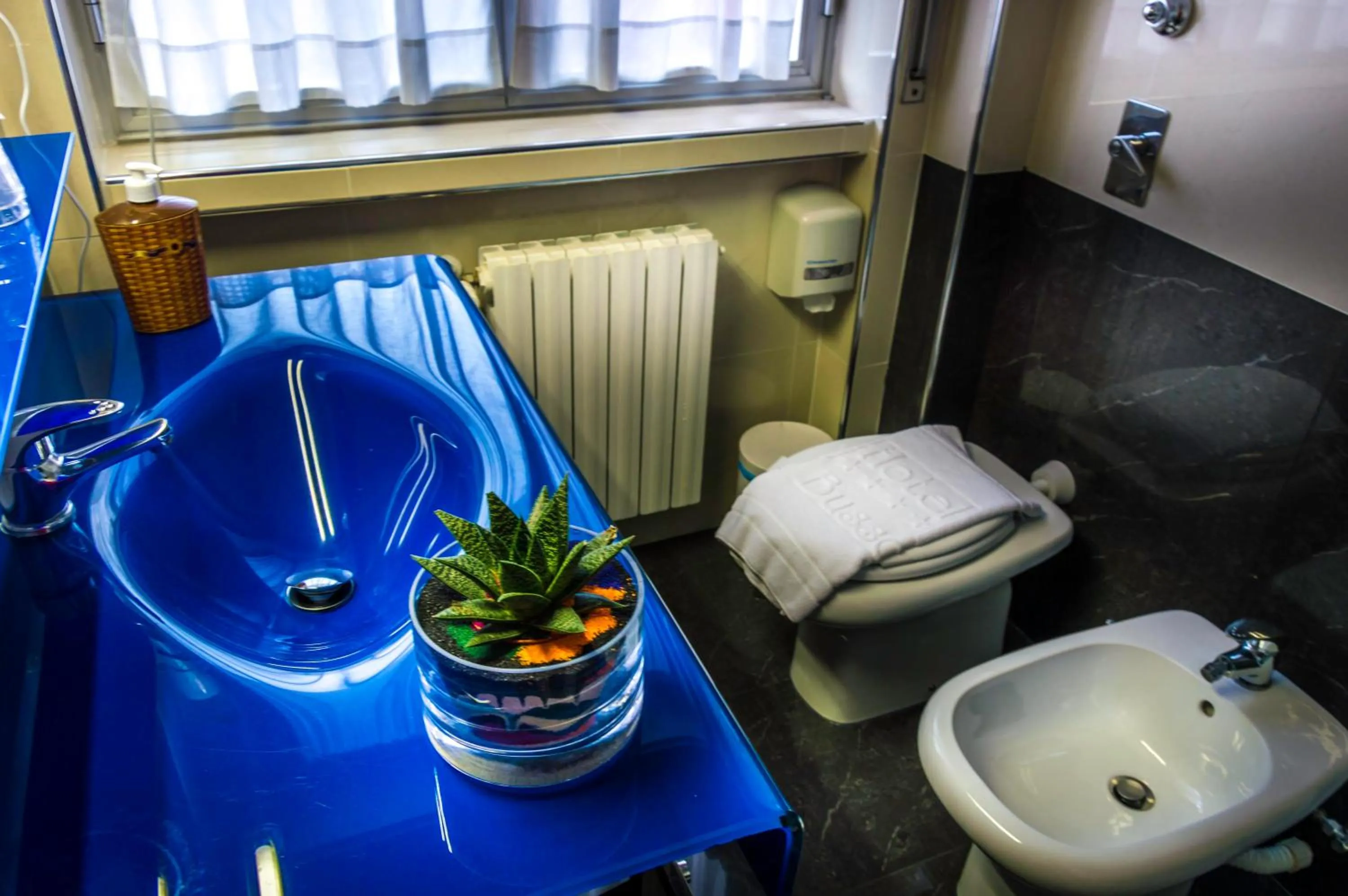 Bathroom in Hotel La Bussola