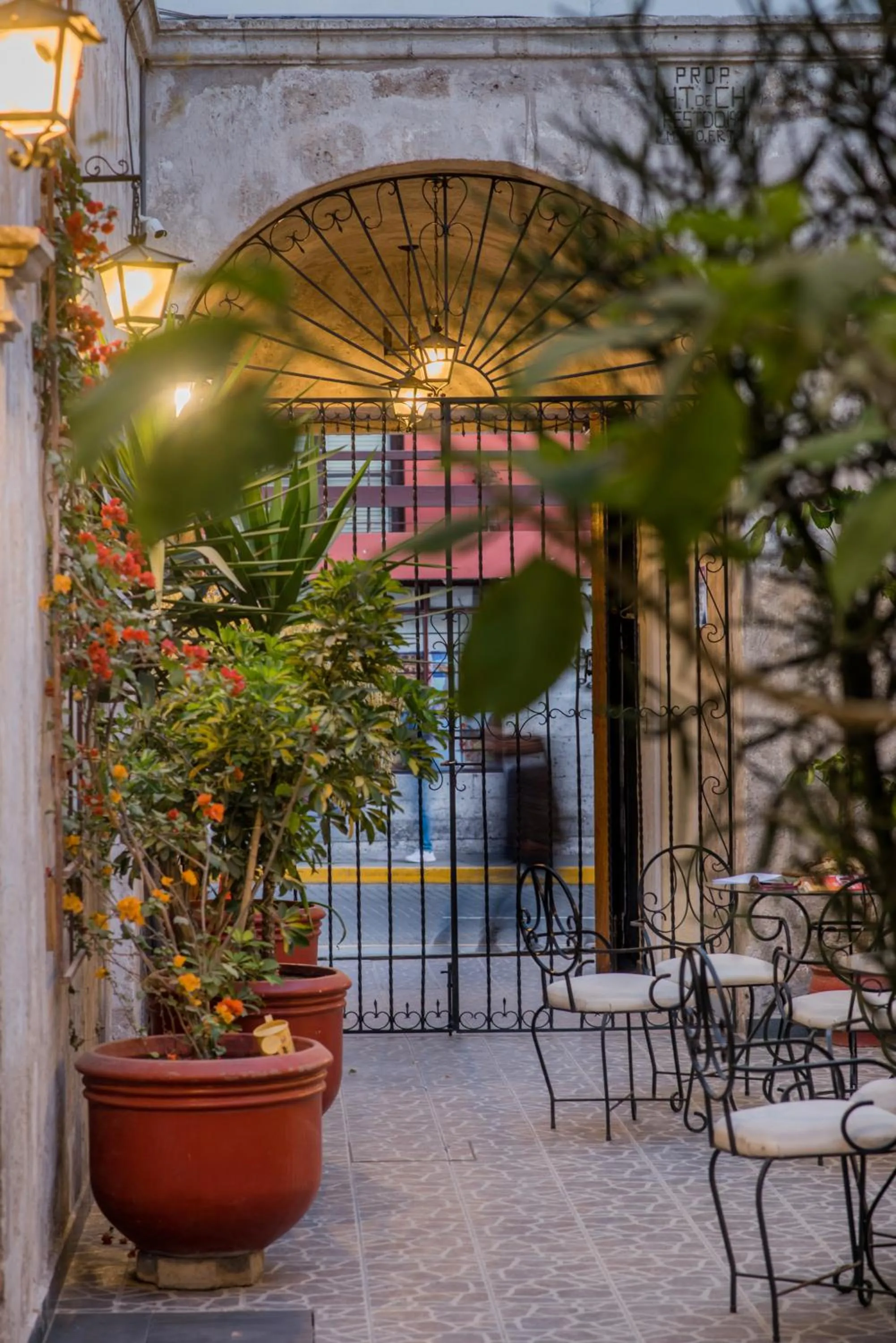 Patio in Santa Marta Hotel