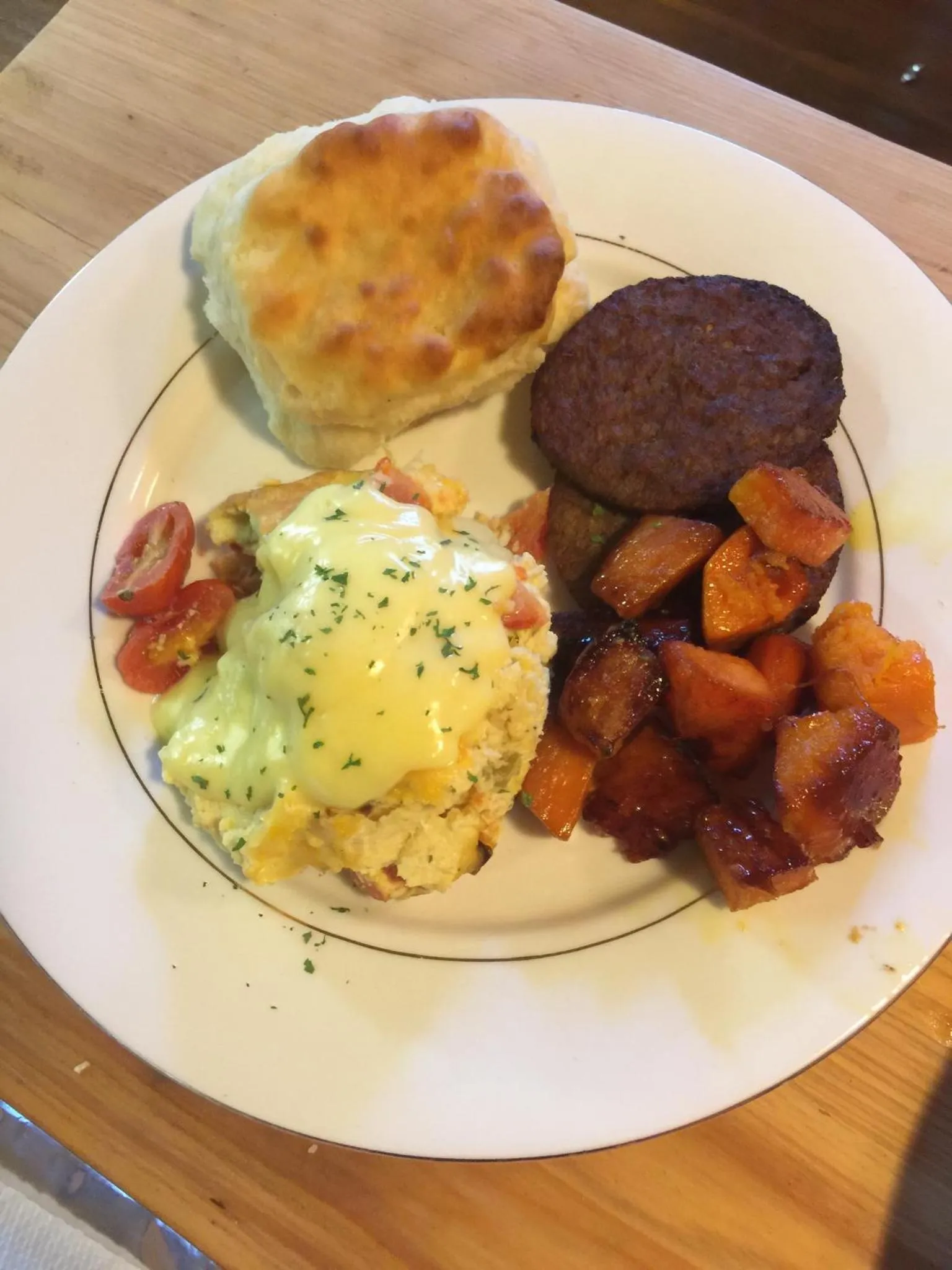 American breakfast in Maison Mouton Bed & Breakfast