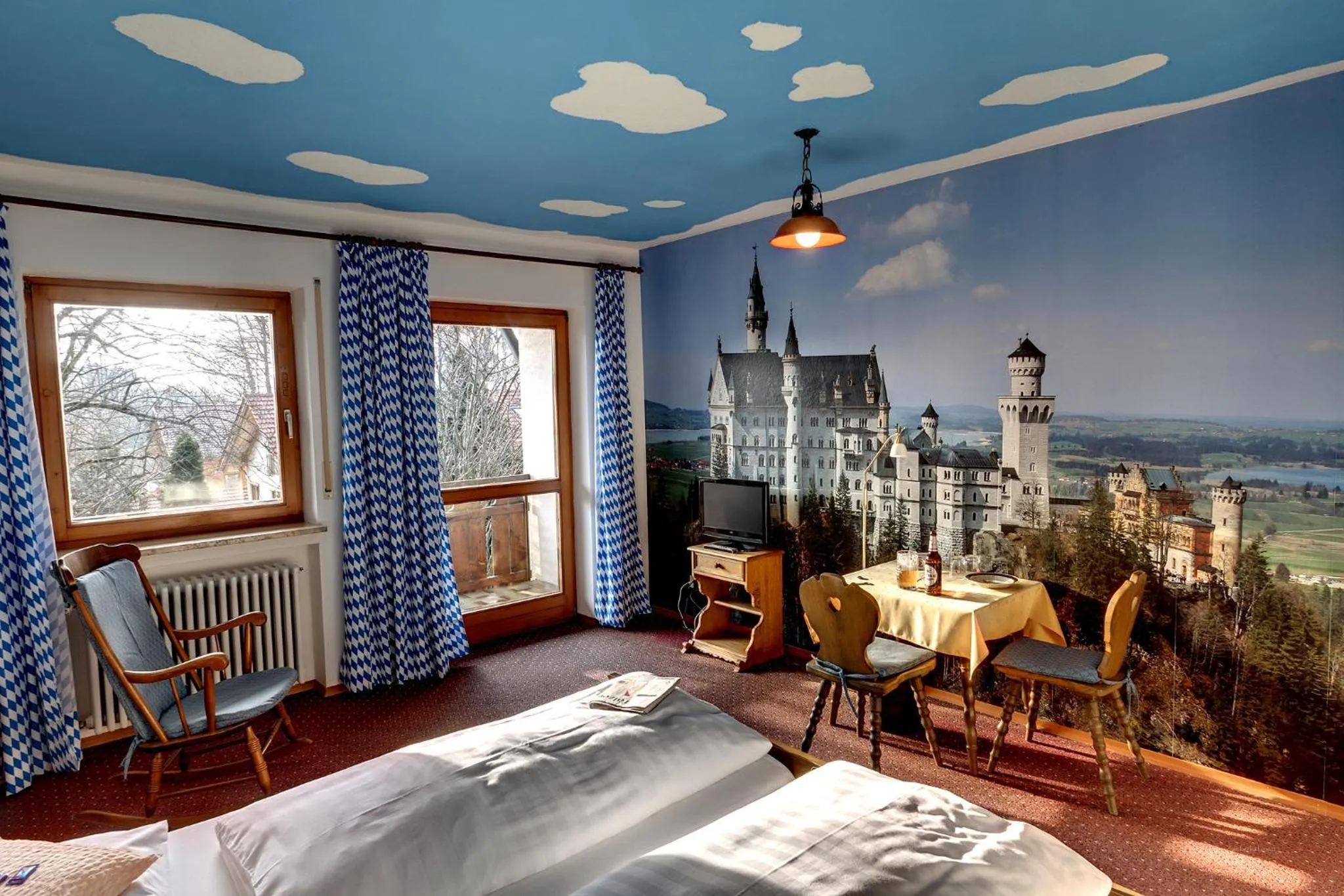 Bed in Hotel zum Zauberkabinett