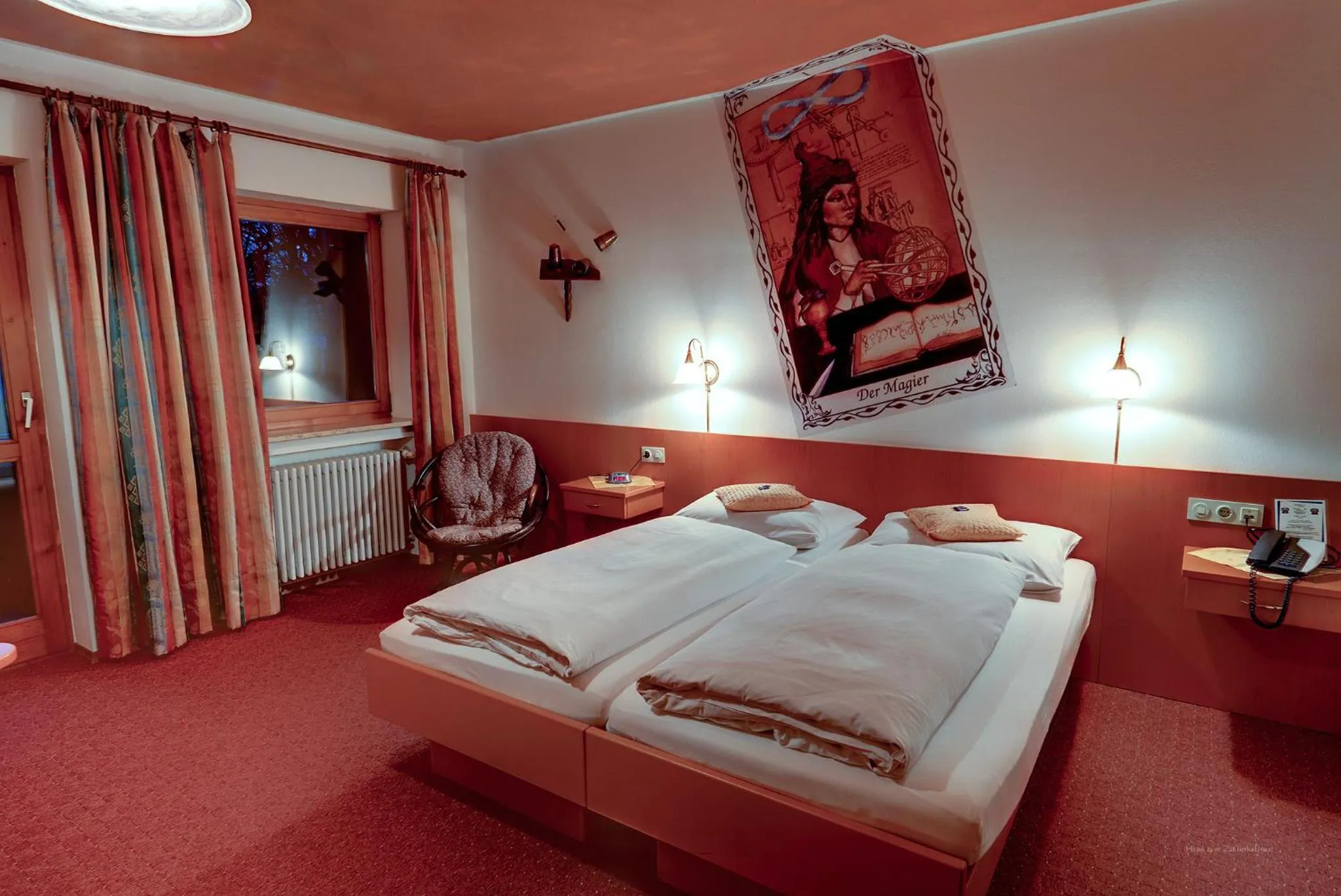 Bed in Hotel zum Zauberkabinett