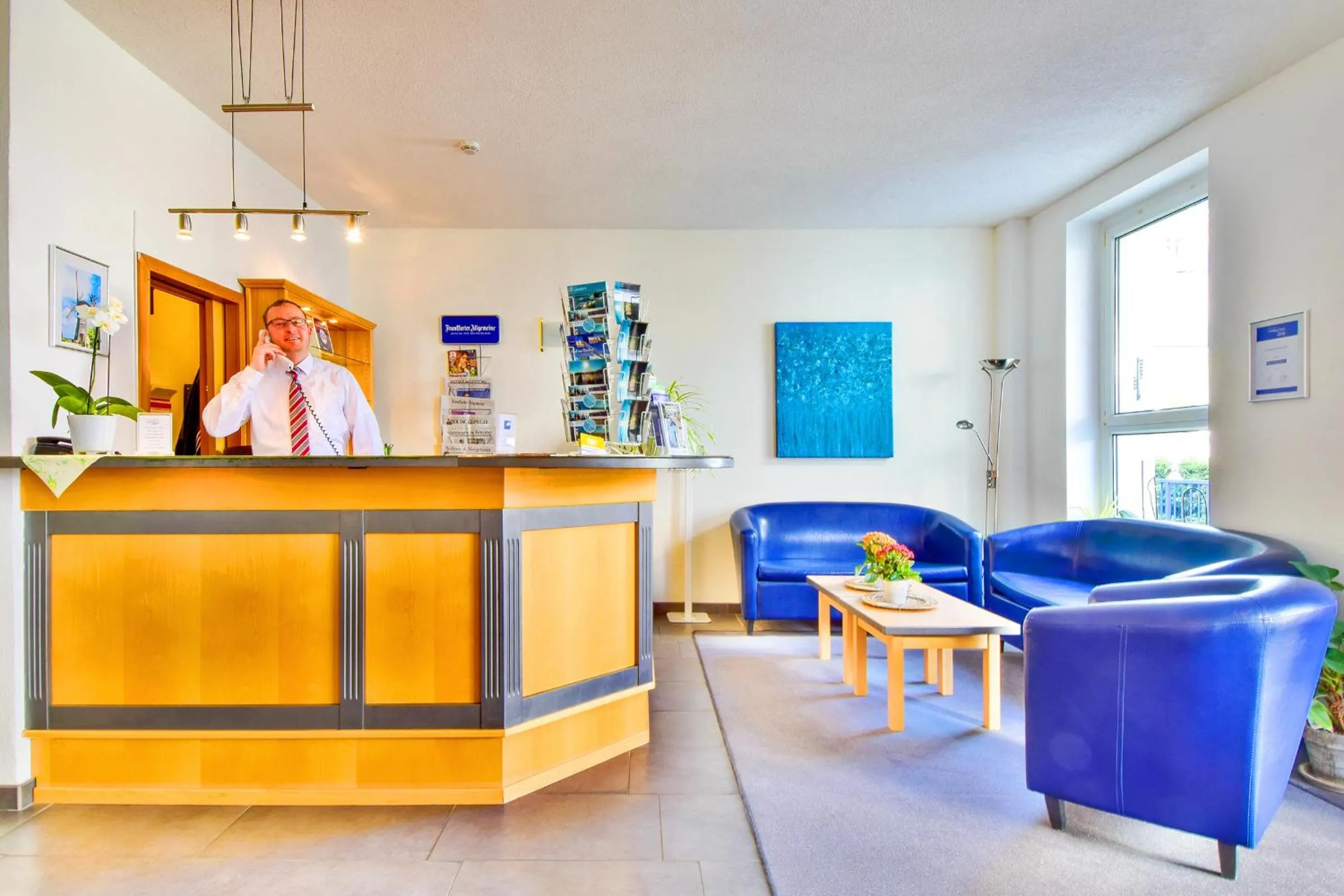 Lobby or reception in Strandhotel Bansiner Hof