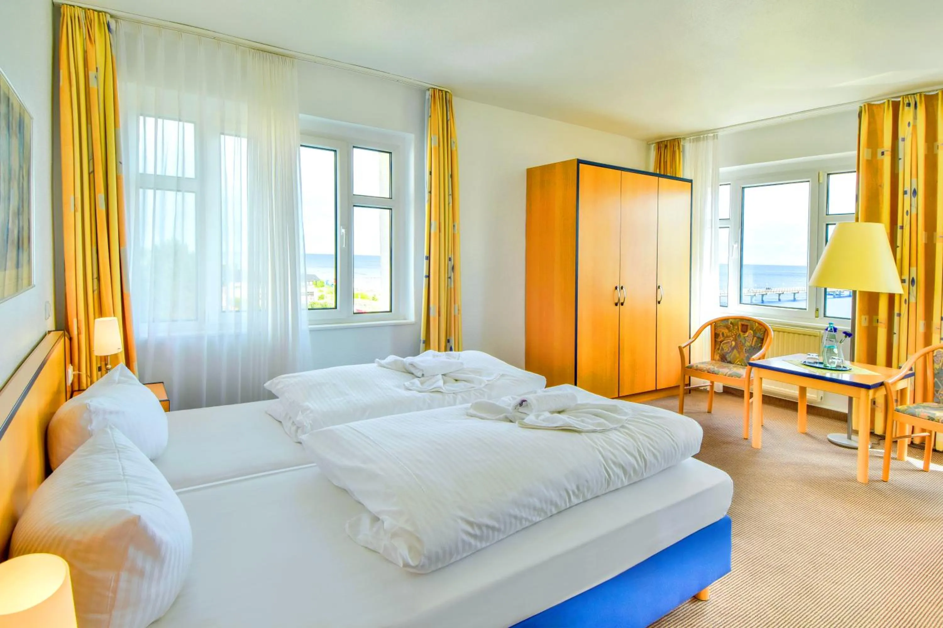 Decorative detail, Bed in Strandhotel Bansiner Hof