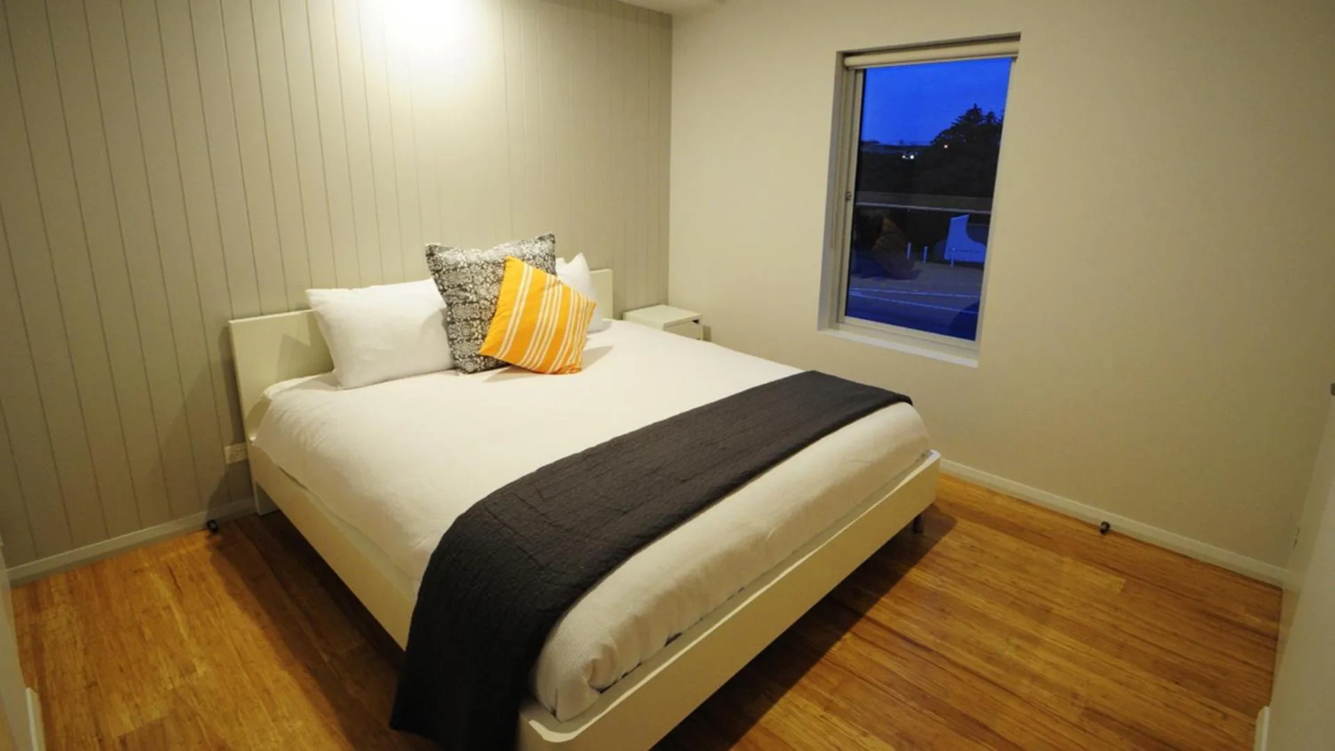 Bed in Robe Marina Accommodation