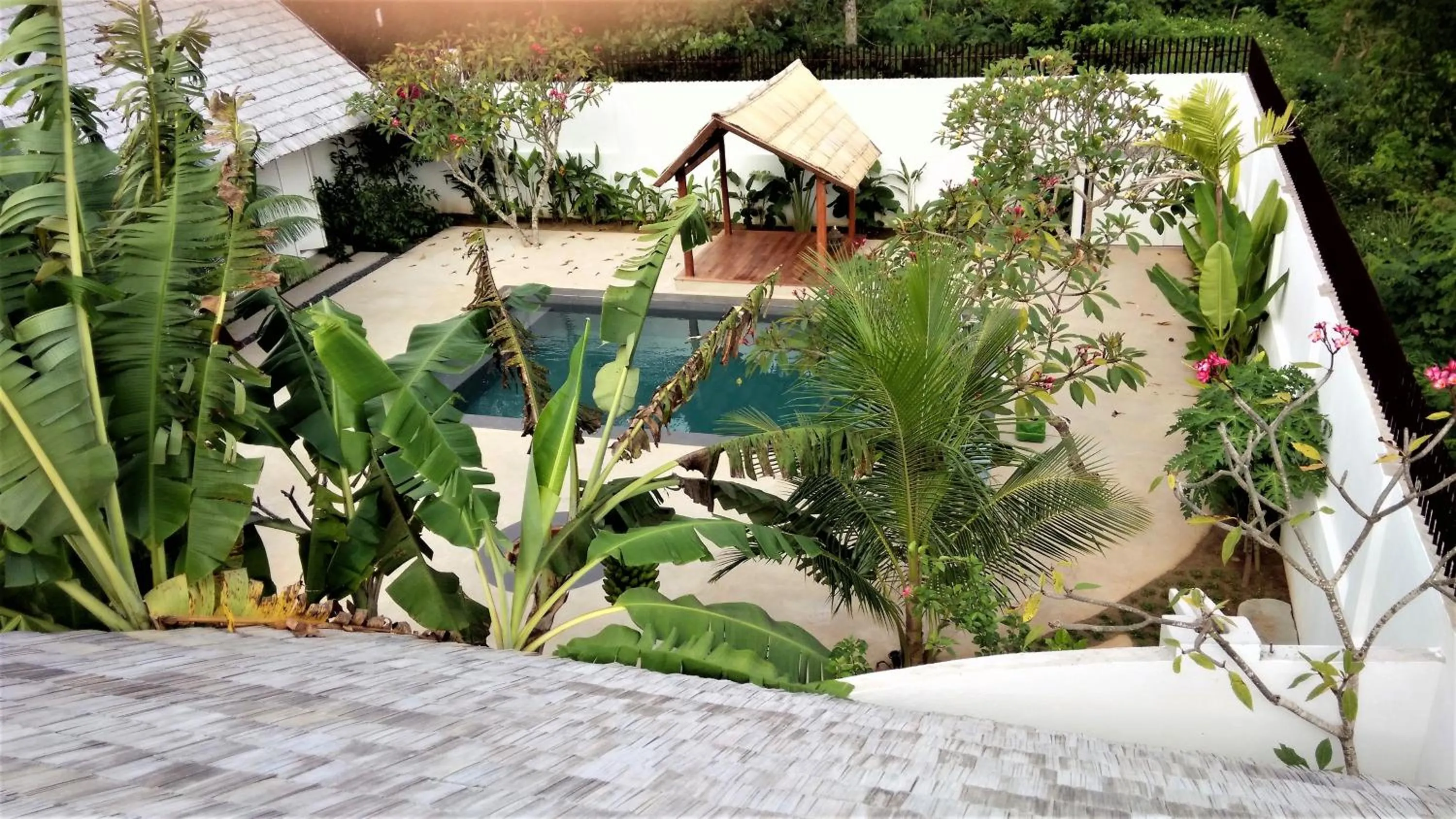 Pool view in Villa Kalachuchi V.K