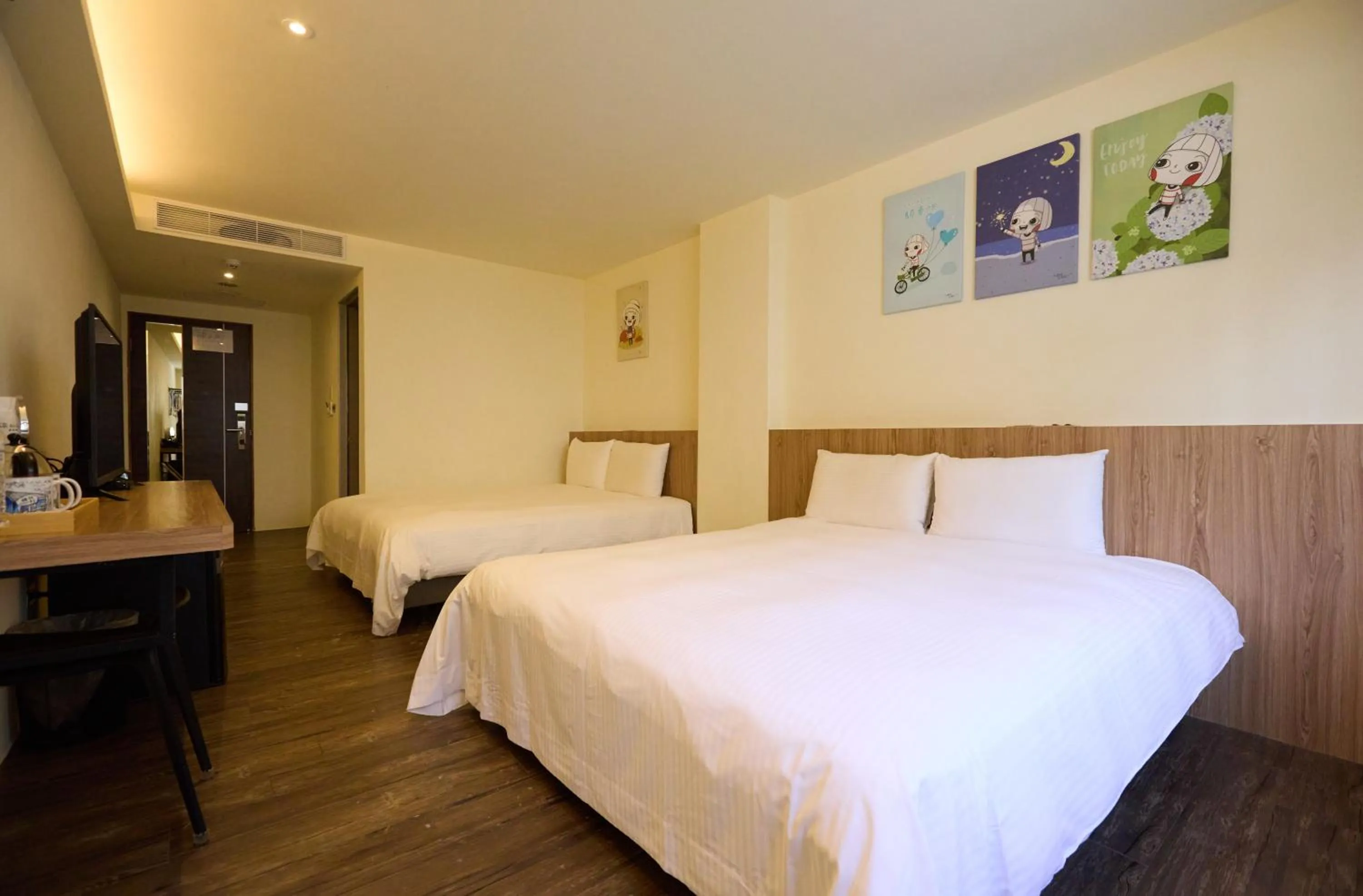 Bed in Traveller Inn Tiehua Cultural and Creative Hotel II