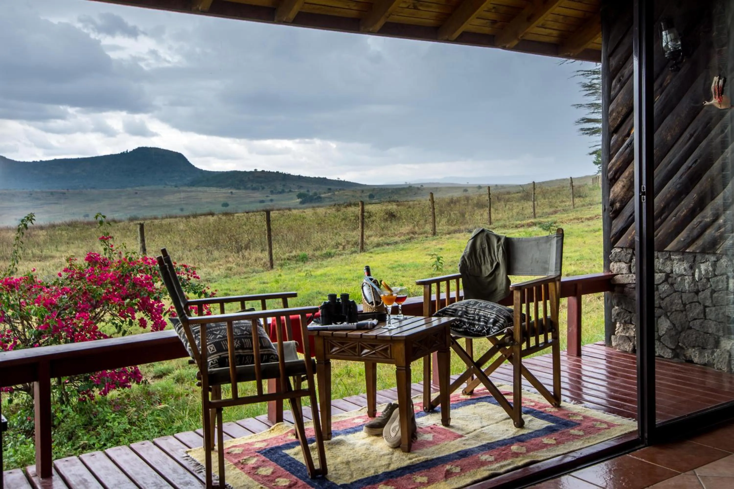 Patio in Lake Nakuru Lodge