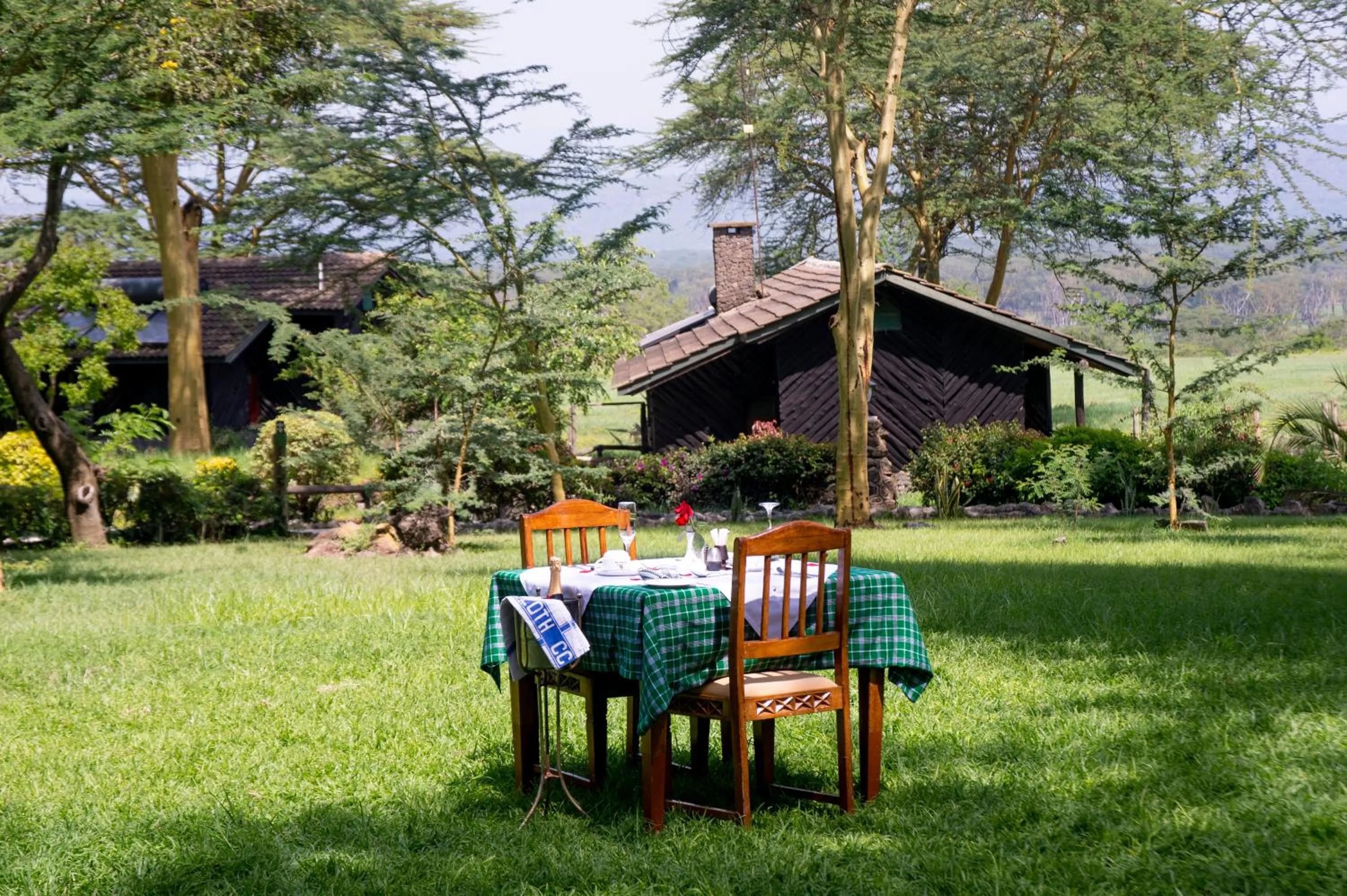Dining area in Lake Nakuru Lodge