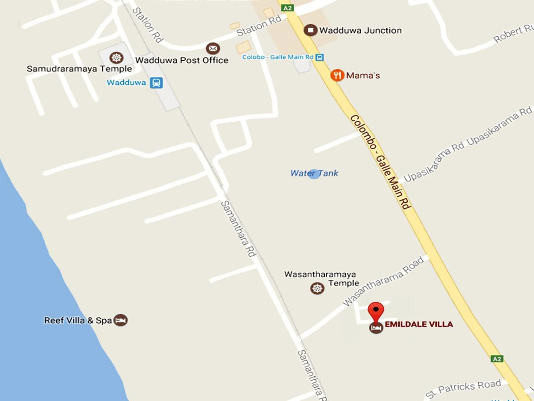 Nearby landmark in Emildale Villa