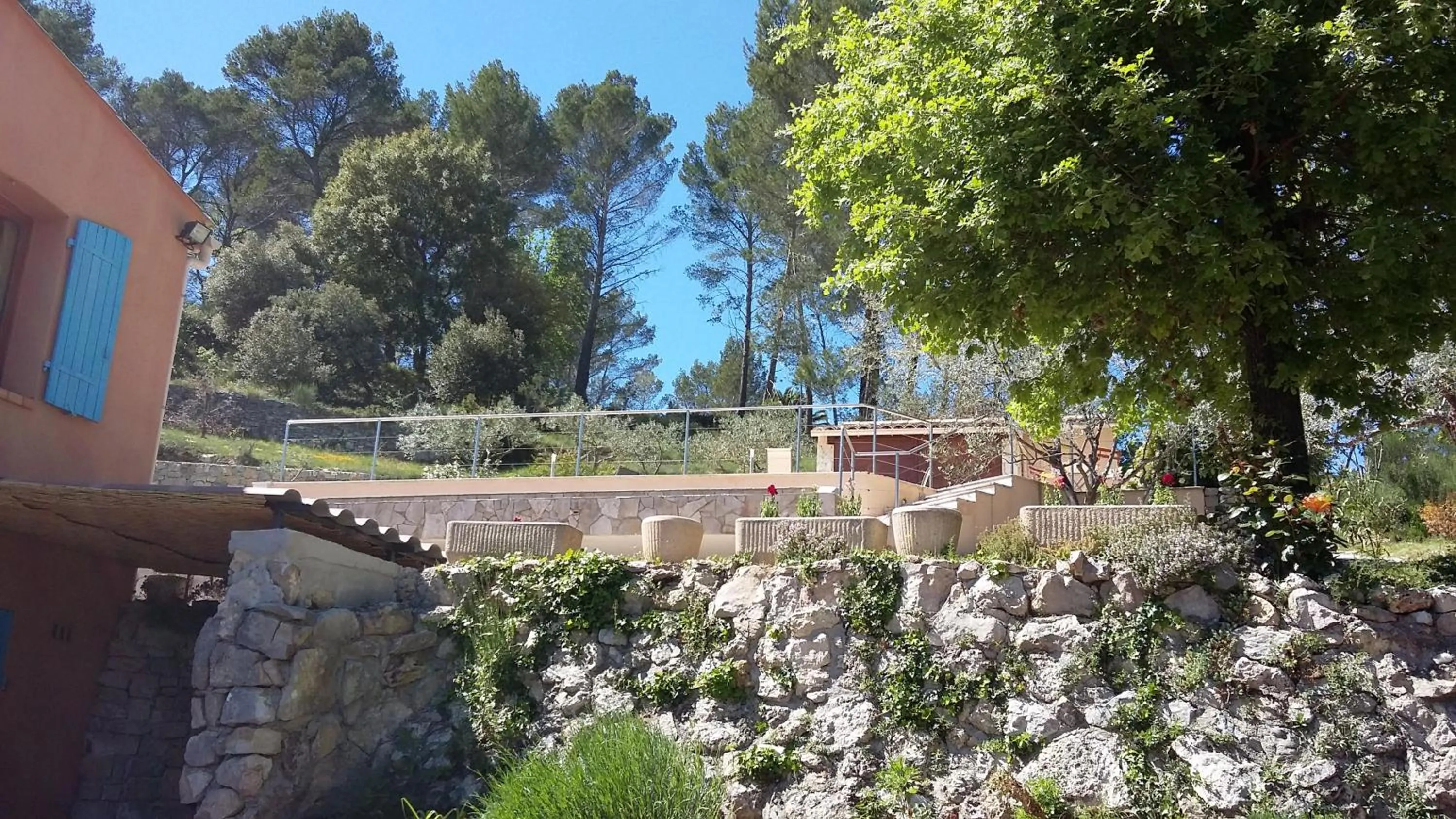 Garden view in La roque
