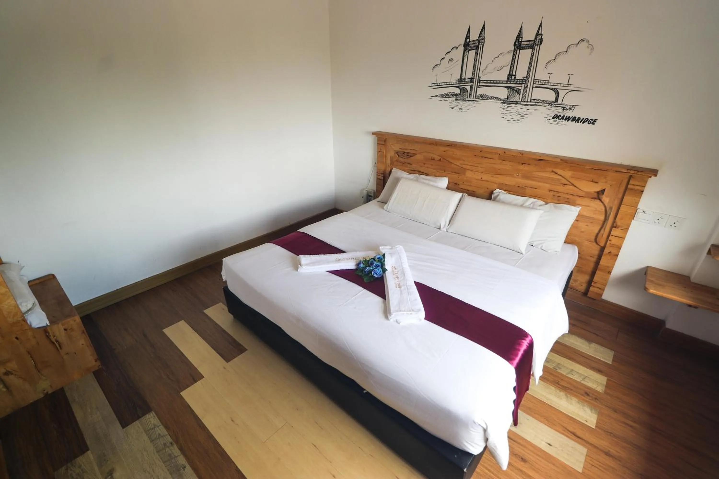 Bed in AM Transit Inn Kuala Terengganu