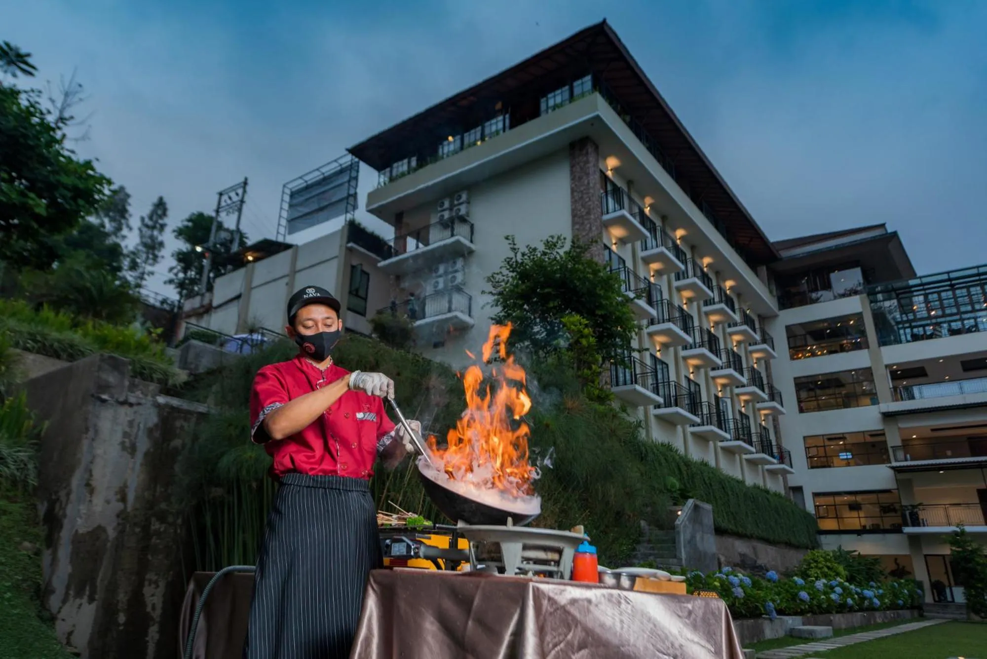 Staff in Nava Hotel Tawangmangu