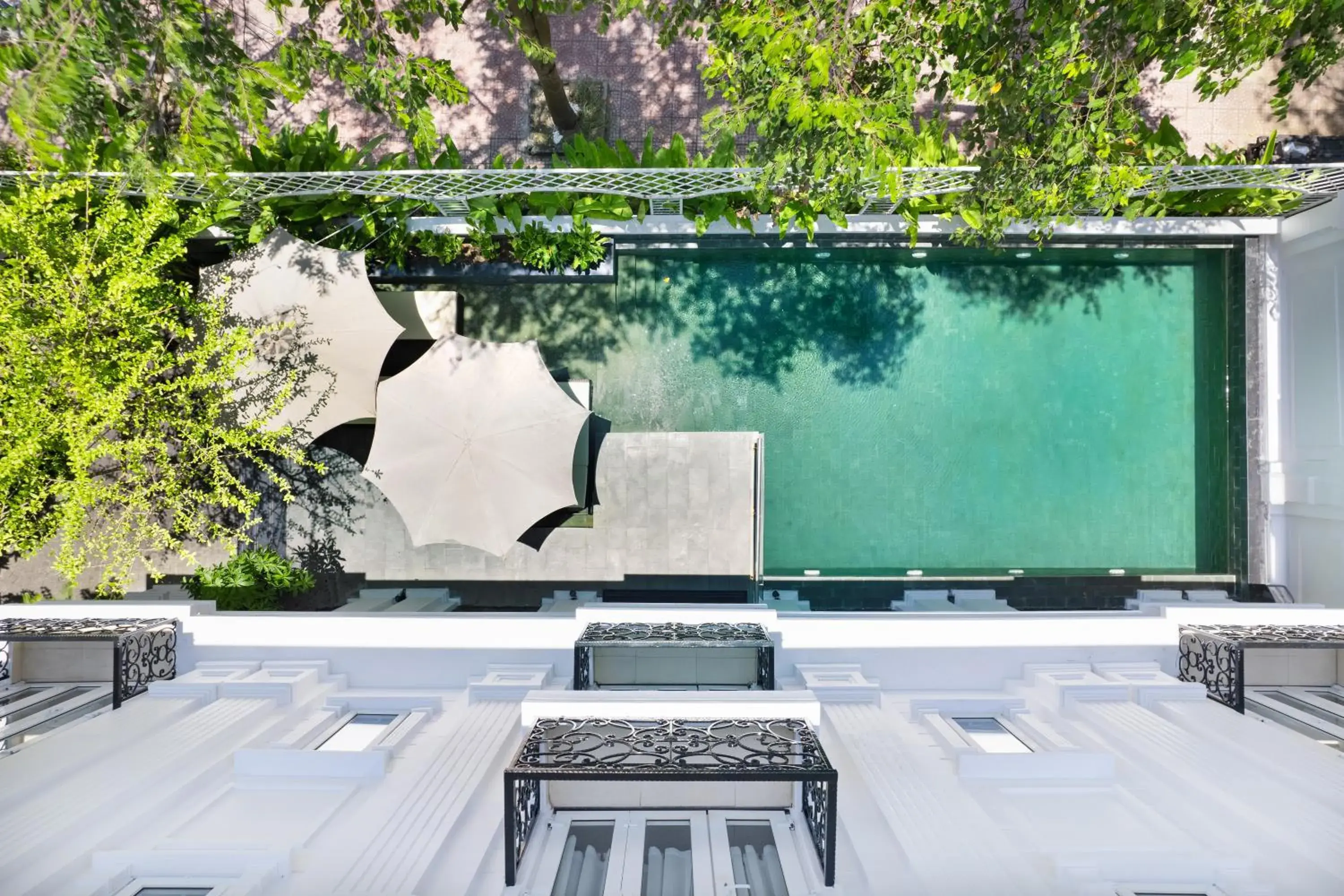 Pool view in Hoi An Canal House Pool view in Hoi An Canal House