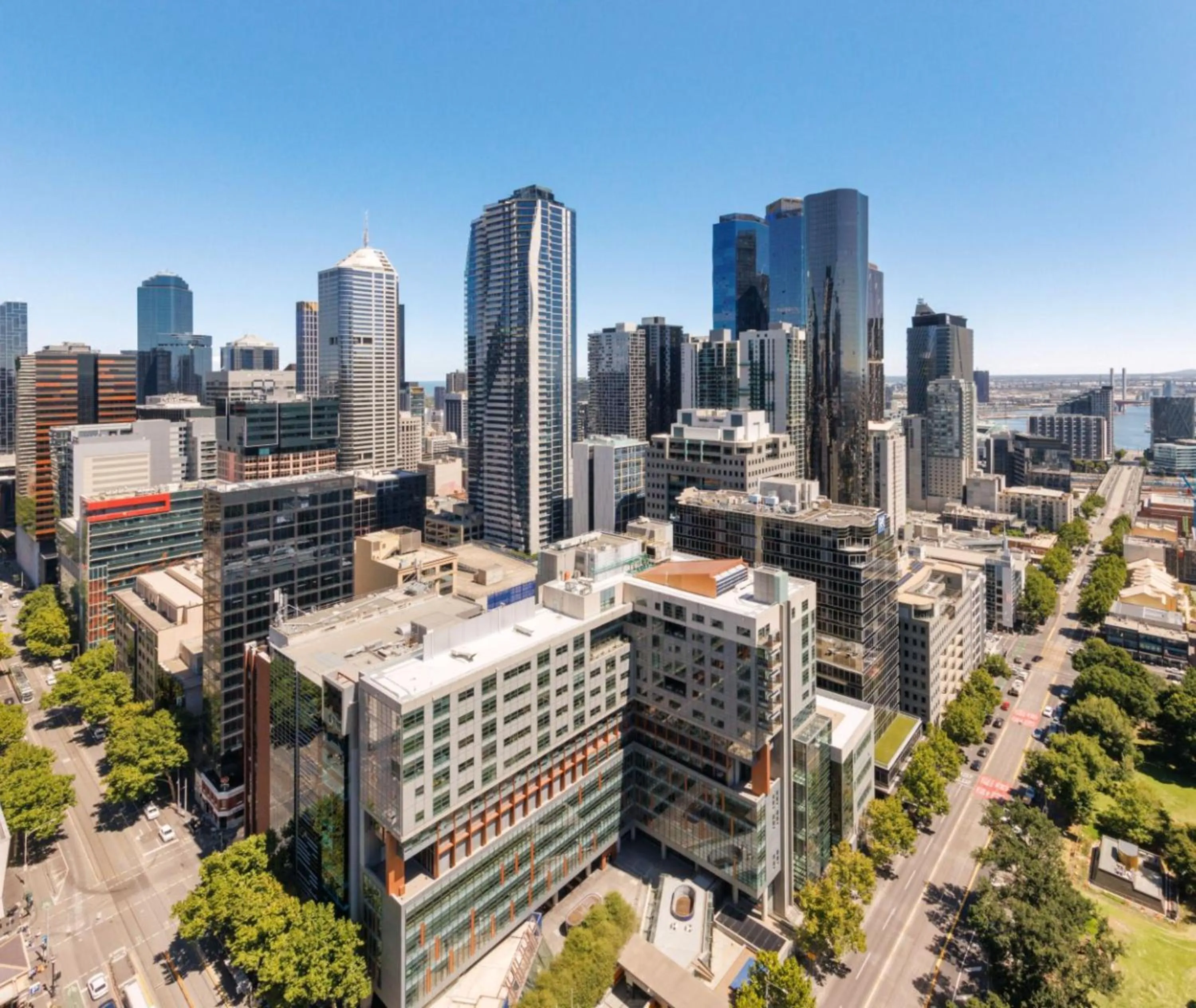 City view in Avani Melbourne Jazz Corner Residences