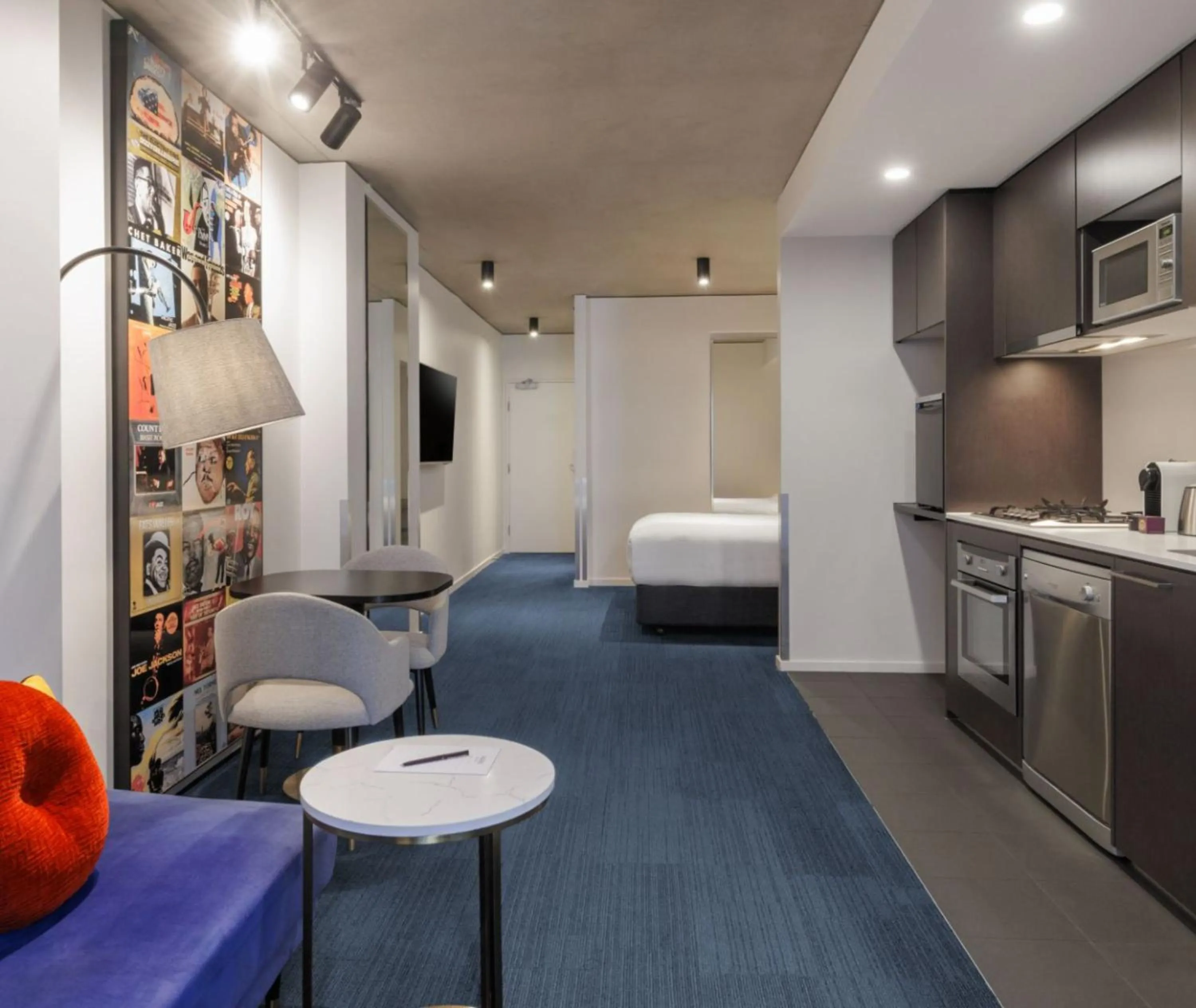 Bed in Avani Melbourne Jazz Corner Residences