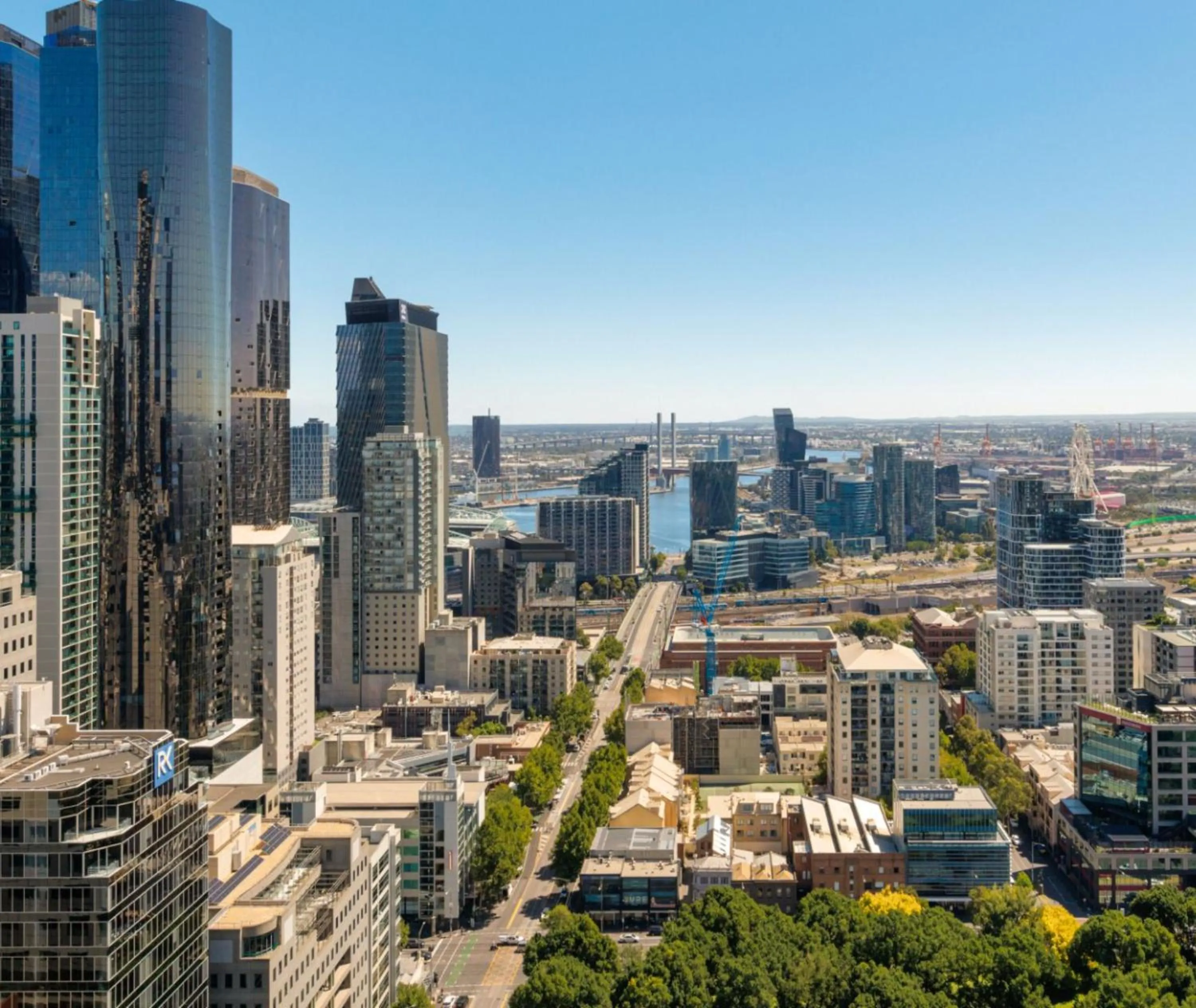 City view in Avani Melbourne Jazz Corner Residences