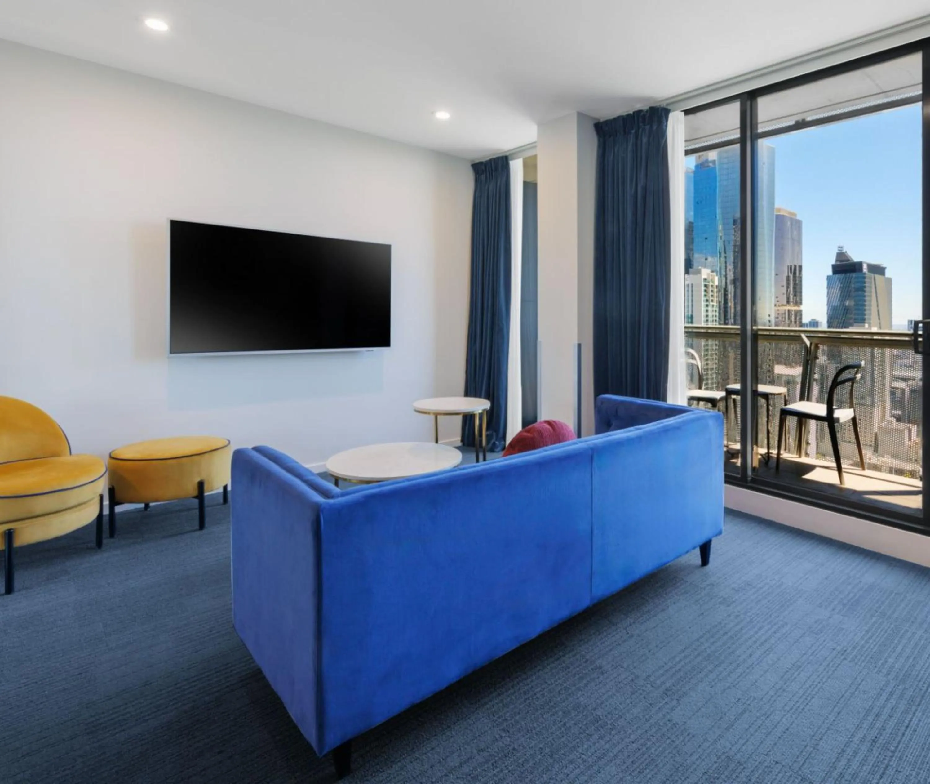 Living room in Avani Melbourne Jazz Corner Residences