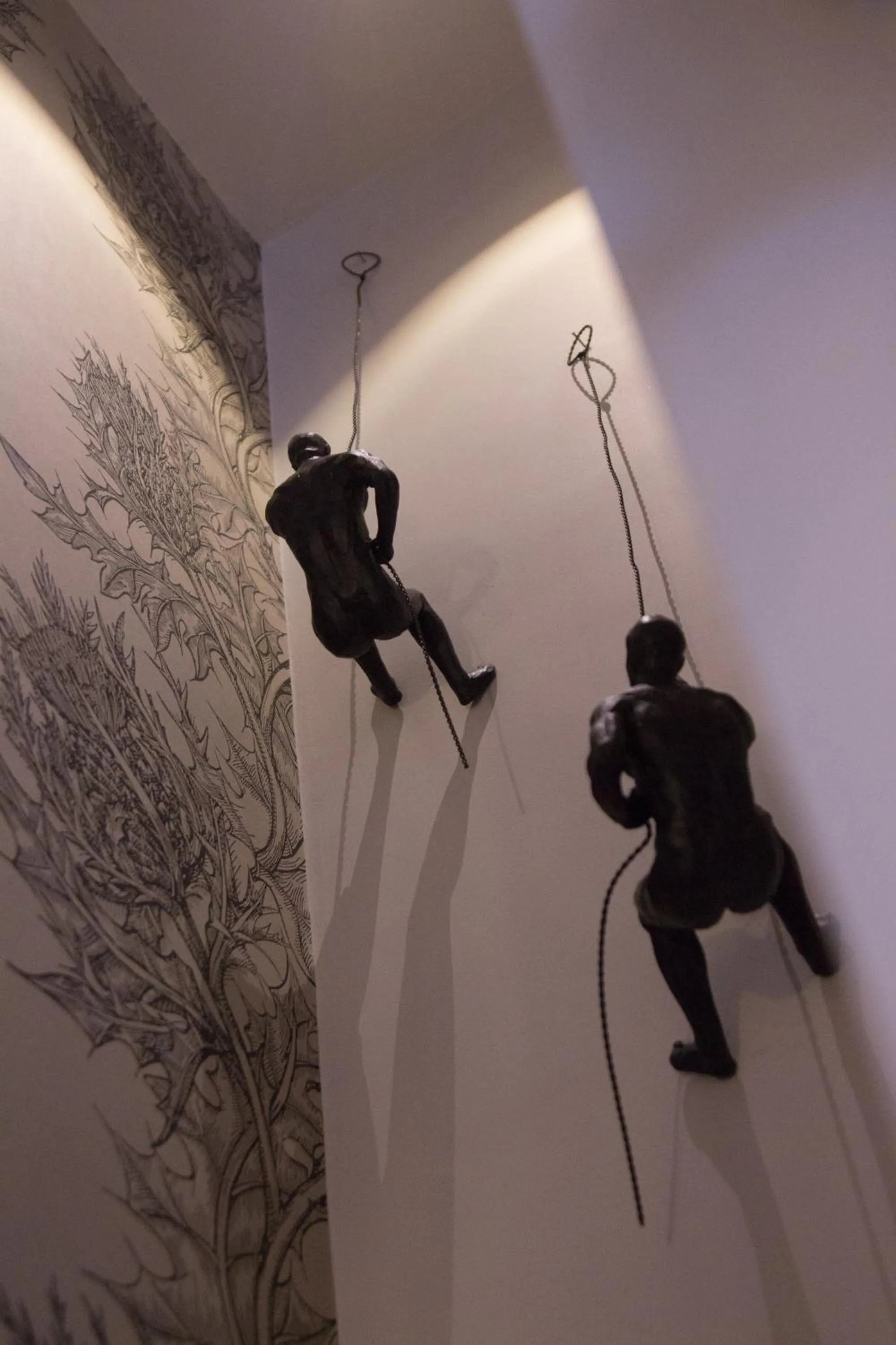 Decorative detail in The Peacock at Barlow