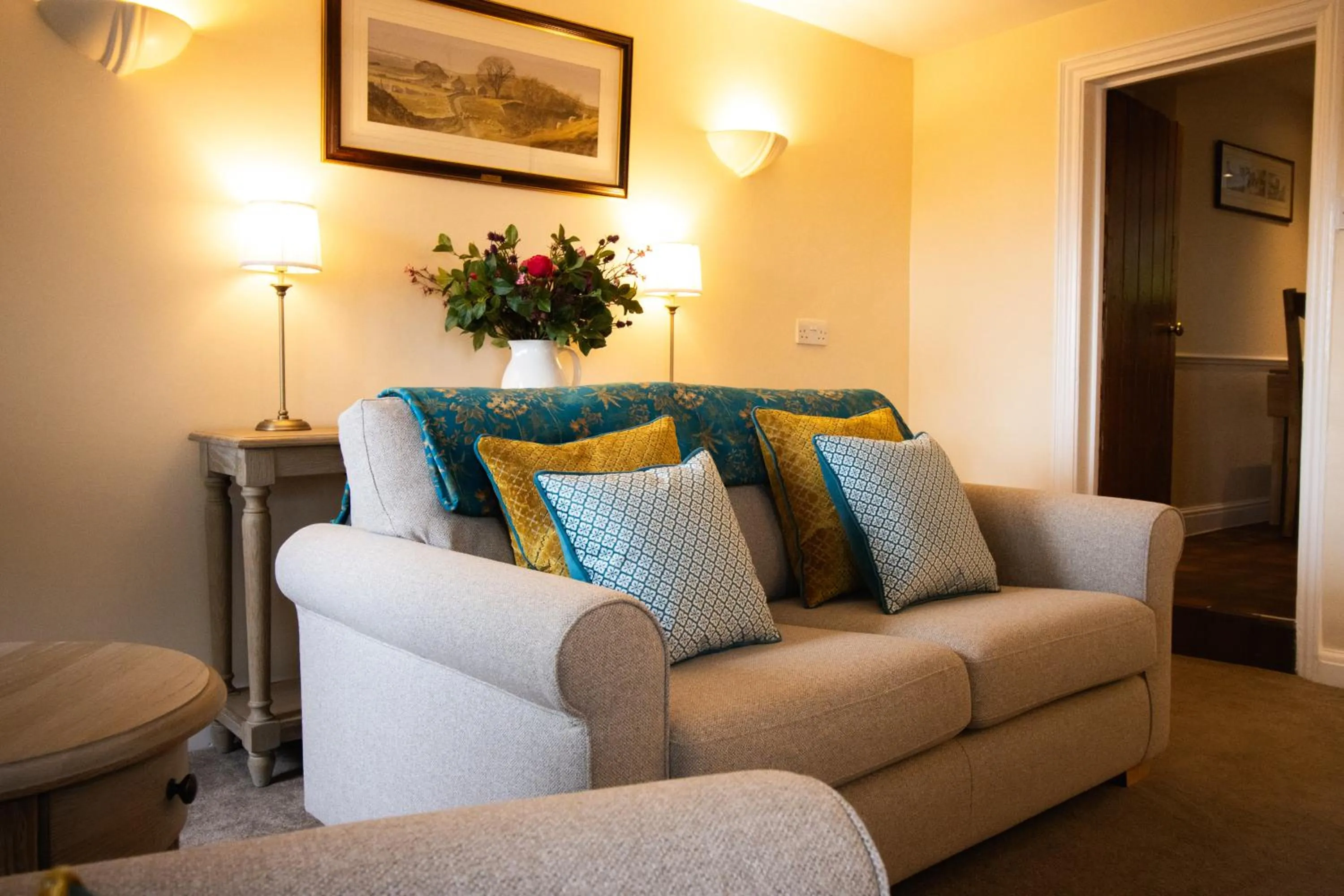 Living room in The Peacock at Barlow